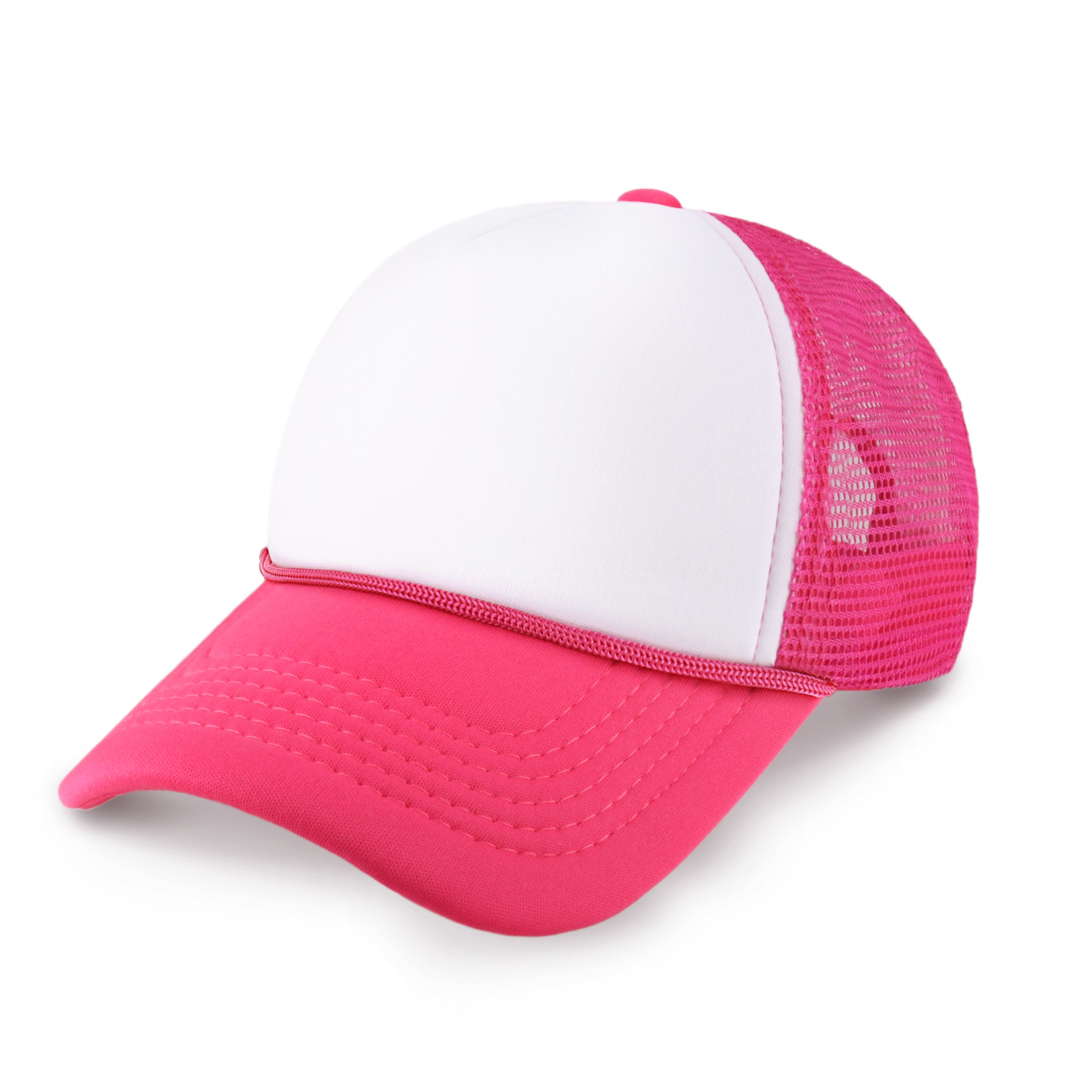 Two-Tone Foam Cap with Rope, featuring a classic low profile design and adjustable fit, perfect for outdoor activities.