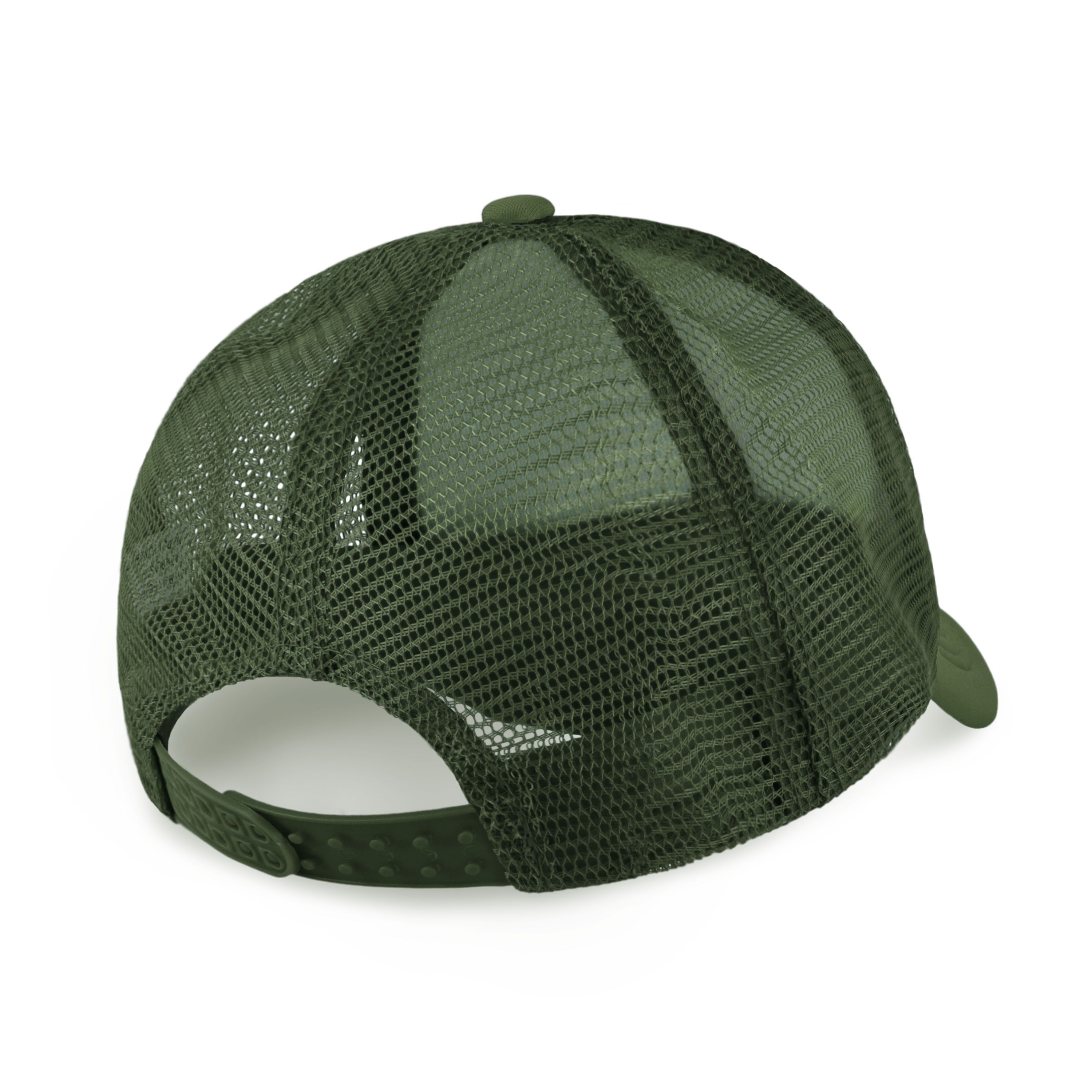 Two-Tone Foam Cap with Rope, featuring a classic low profile design and adjustable fit, perfect for outdoor activities.