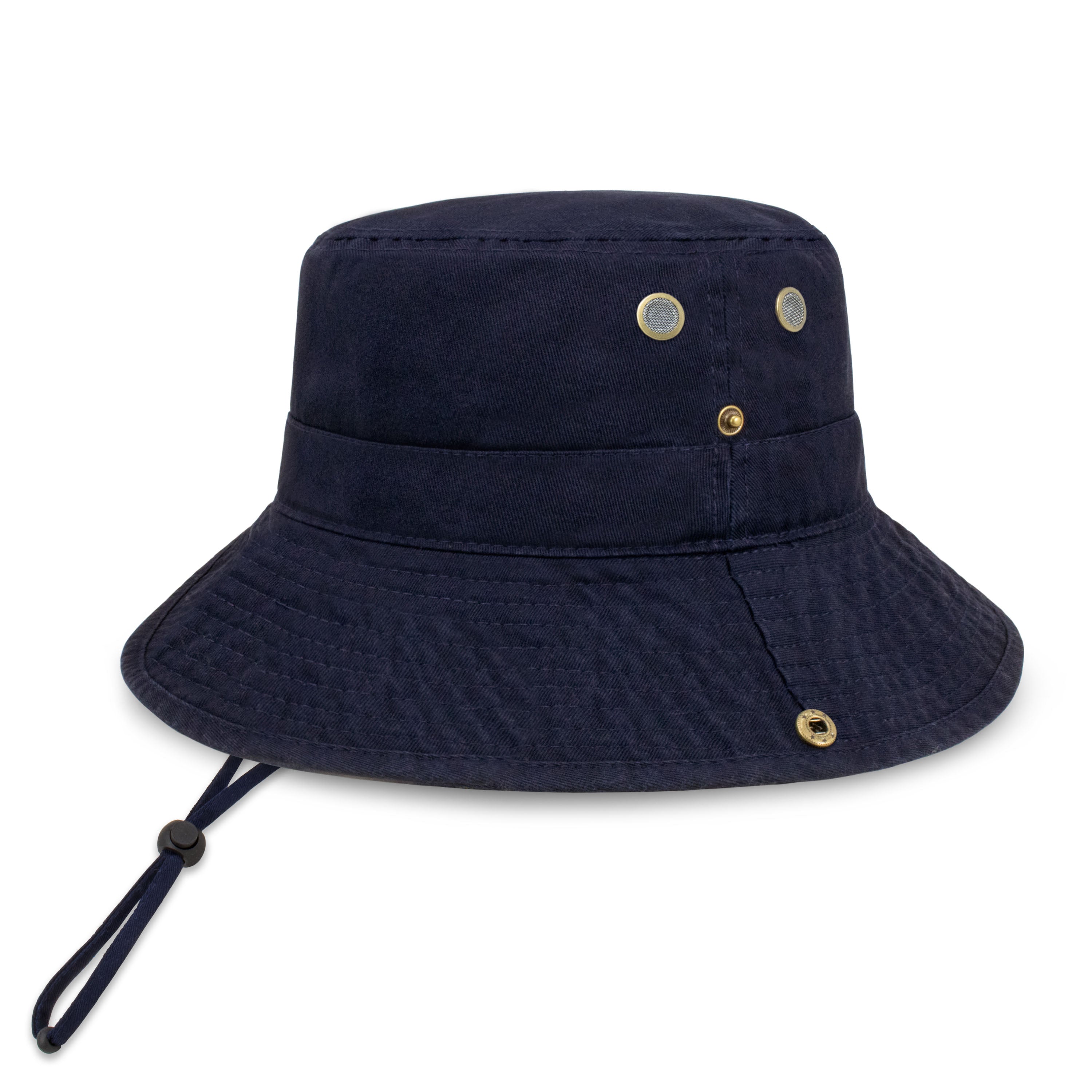 Wide Brim Bucket Hat made of soft cotton, featuring a flexible brim for comfort and UV protection, perfect for outdoor activities.