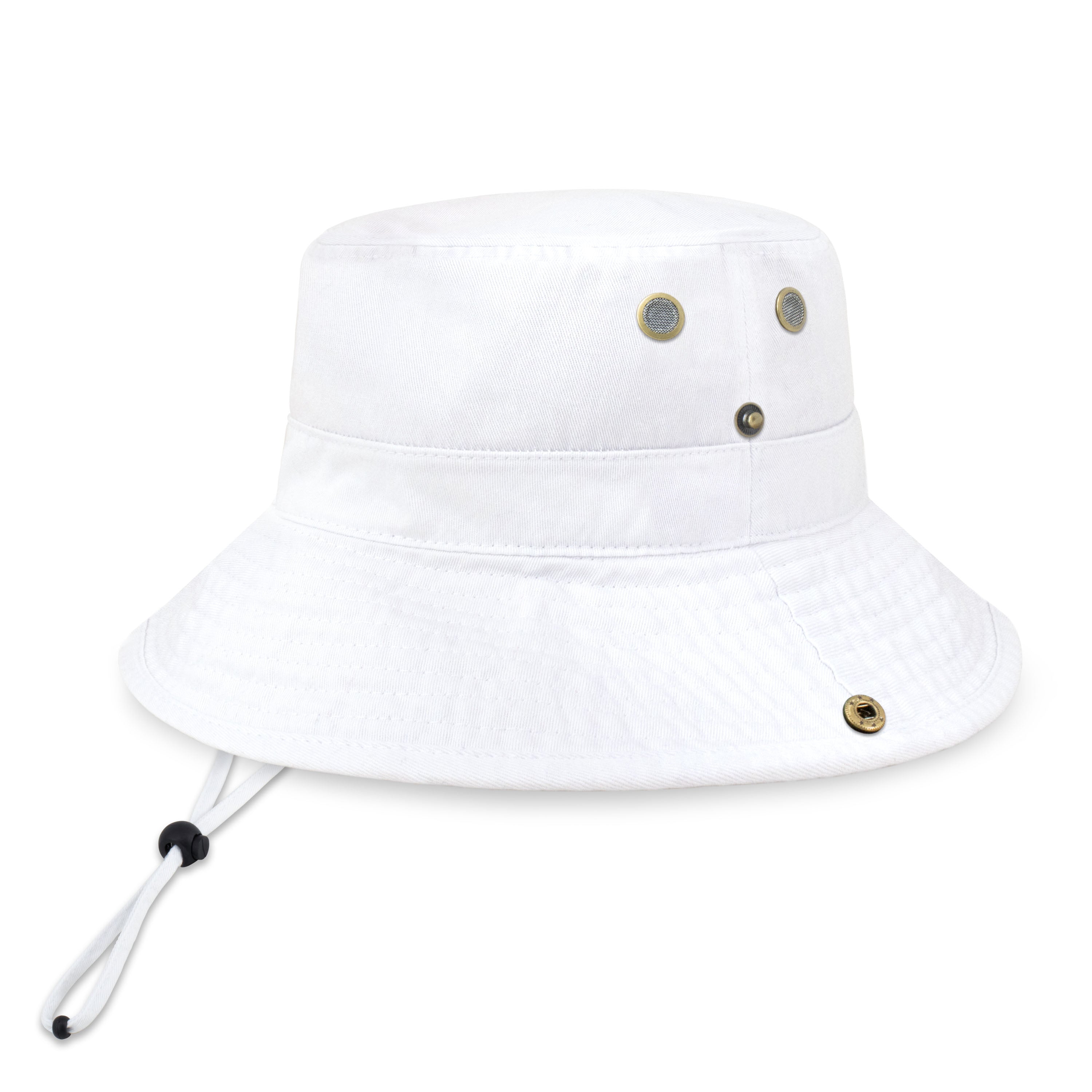 Wide Brim Bucket Hat made of soft cotton, featuring a flexible brim for comfort and UV protection, perfect for outdoor activities.