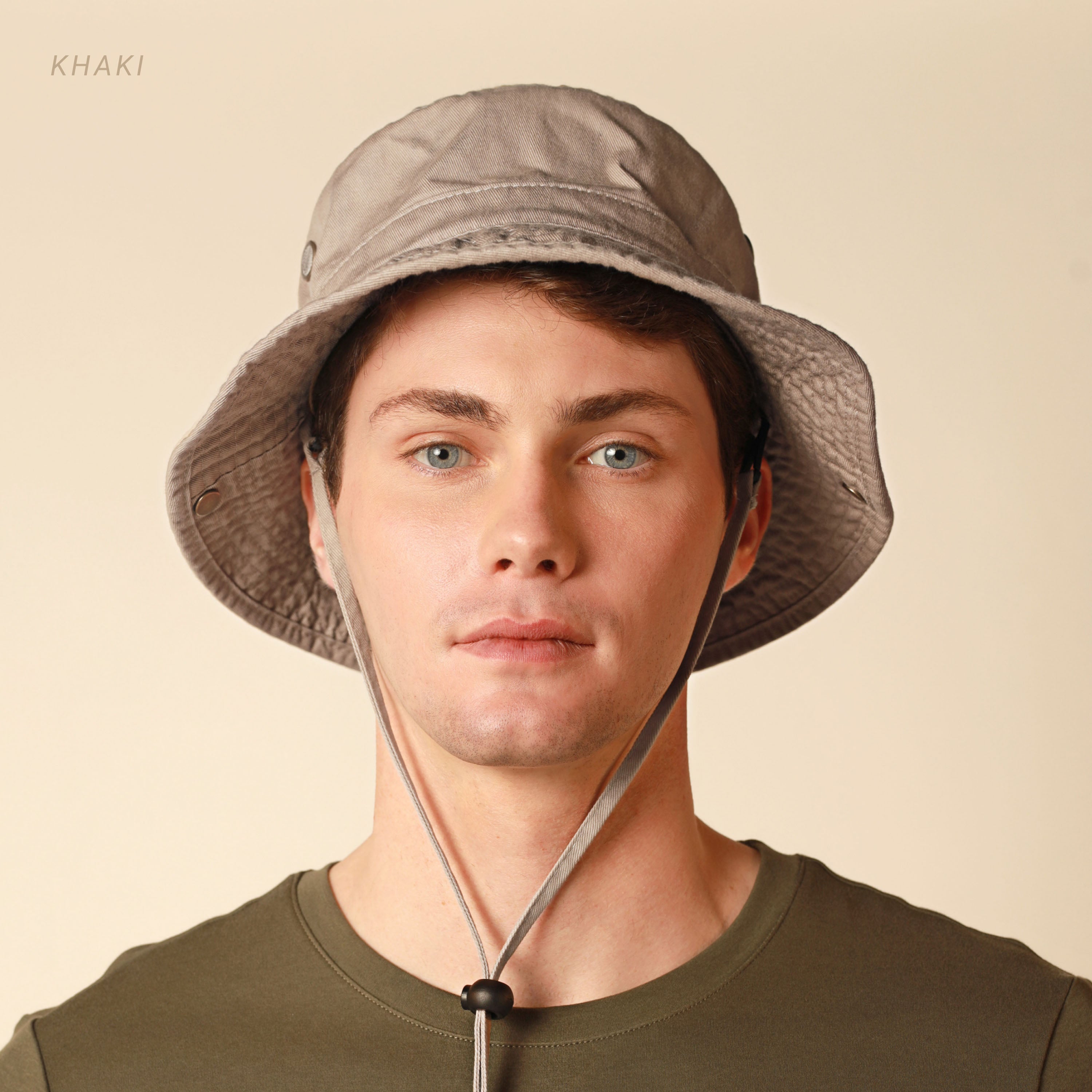 Wide Brim Bucket Hat made of soft cotton, featuring a flexible brim for comfort and UV protection, perfect for outdoor activities.