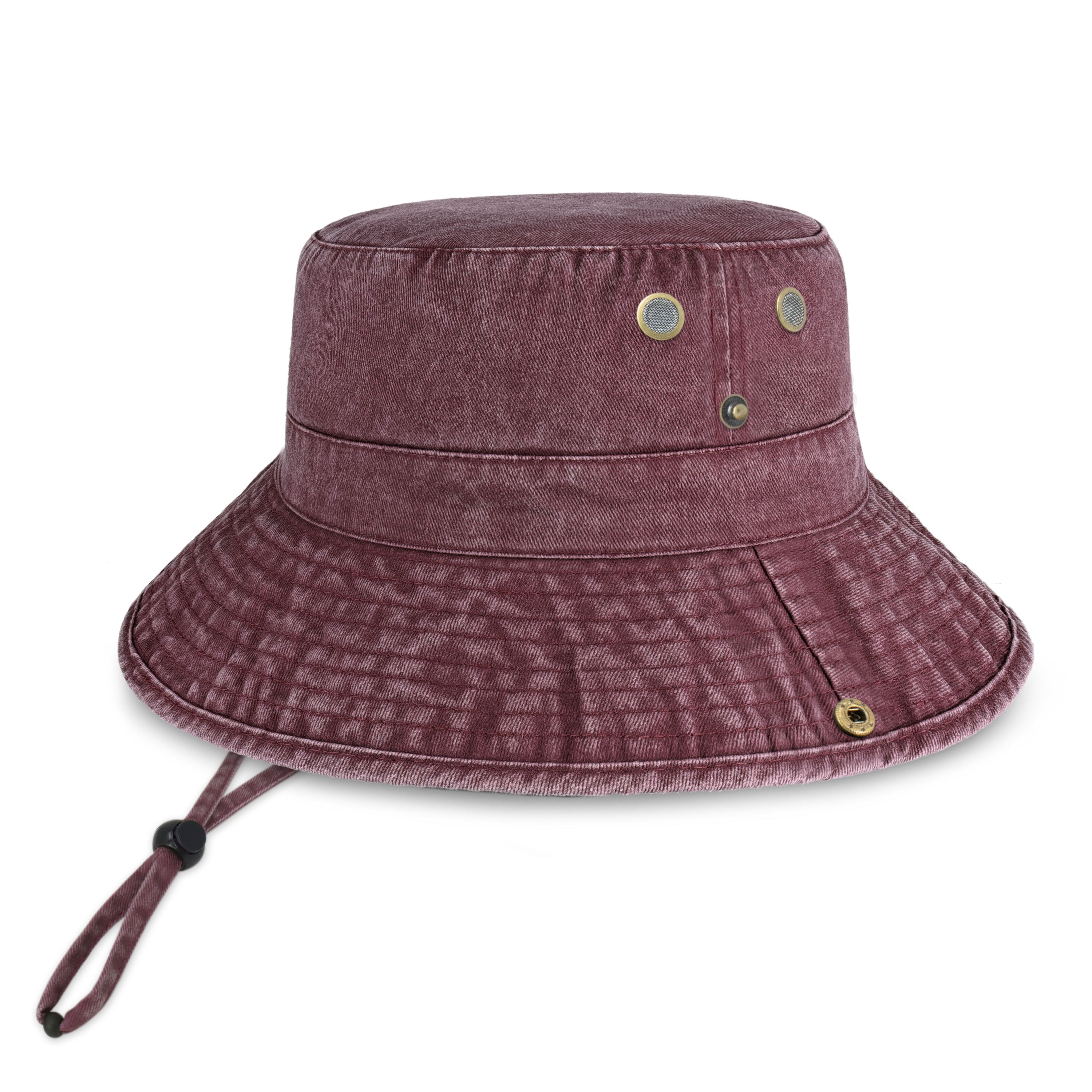 Wide Brim Bucket Hat made of soft cotton, featuring a flexible brim for comfort and UV protection, perfect for outdoor activities.