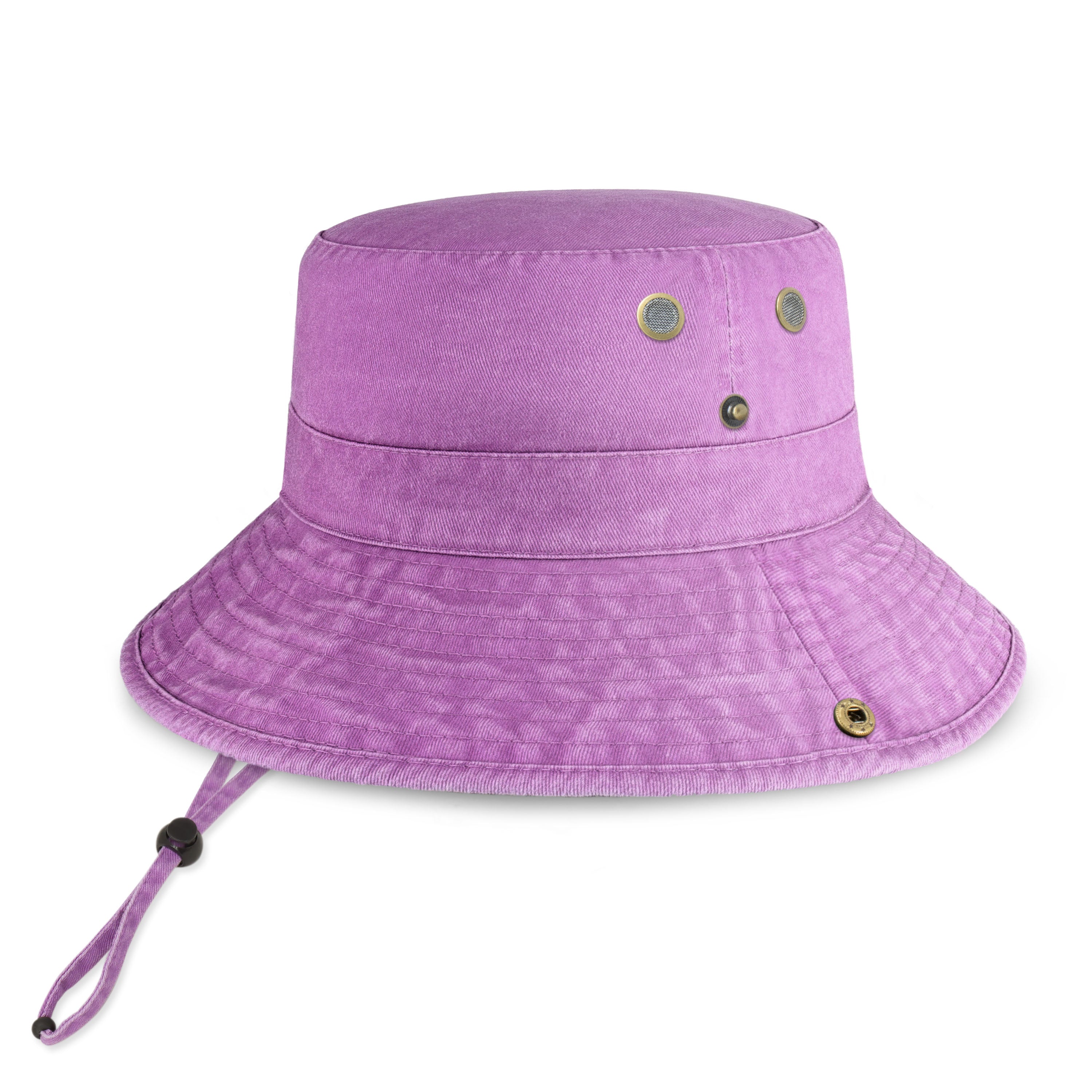 Wide Brim Bucket Hat made of soft cotton, featuring a flexible brim for comfort and UV protection, perfect for outdoor activities.