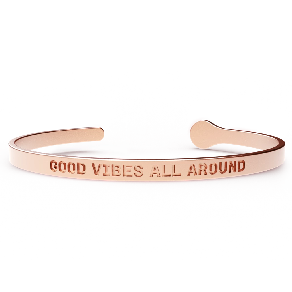 A stylish stainless steel bracelet with 24k gold coating, designed for comfort and elegance, suitable for most wrist sizes.