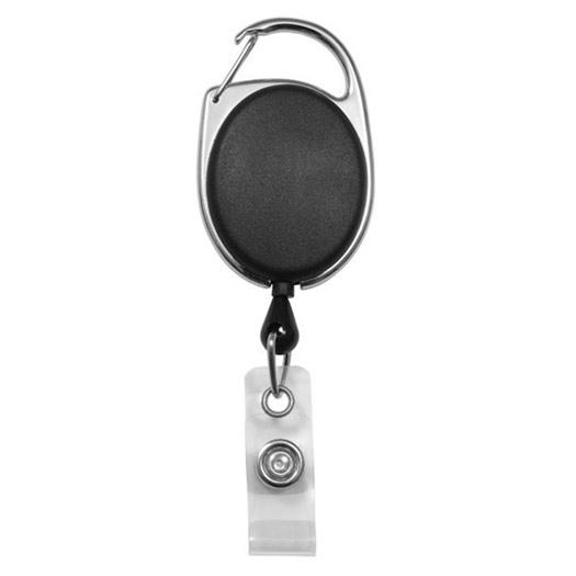 Retractable hoo(key) Keychain Holder in various colors with a metal clip and key ring, showcasing its durable design and retractable cord.