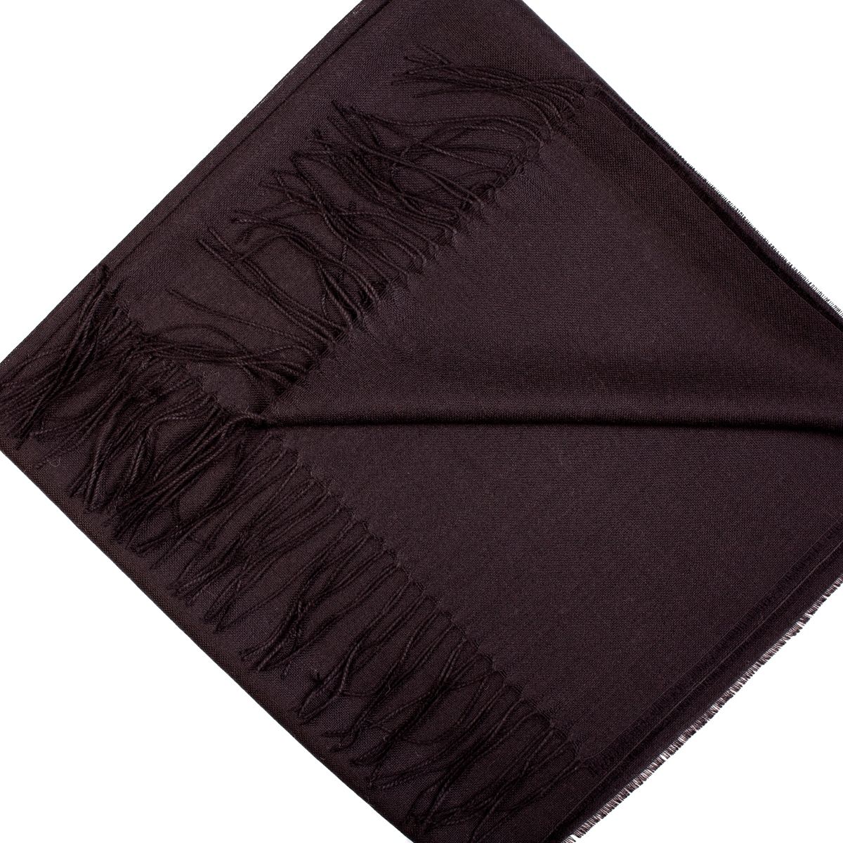 Luxurious black shawl made from 70% baby alpaca wool and 30% silk, showcasing its soft texture and elegant design.