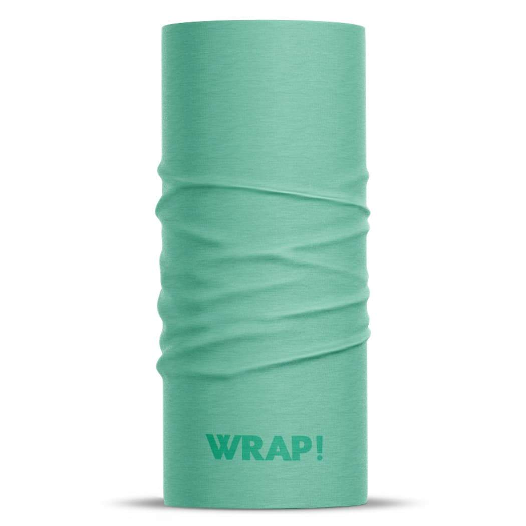 Aquamarine Wrap multifunctional bandana in emerald green, showcasing its seamless and breathable design.