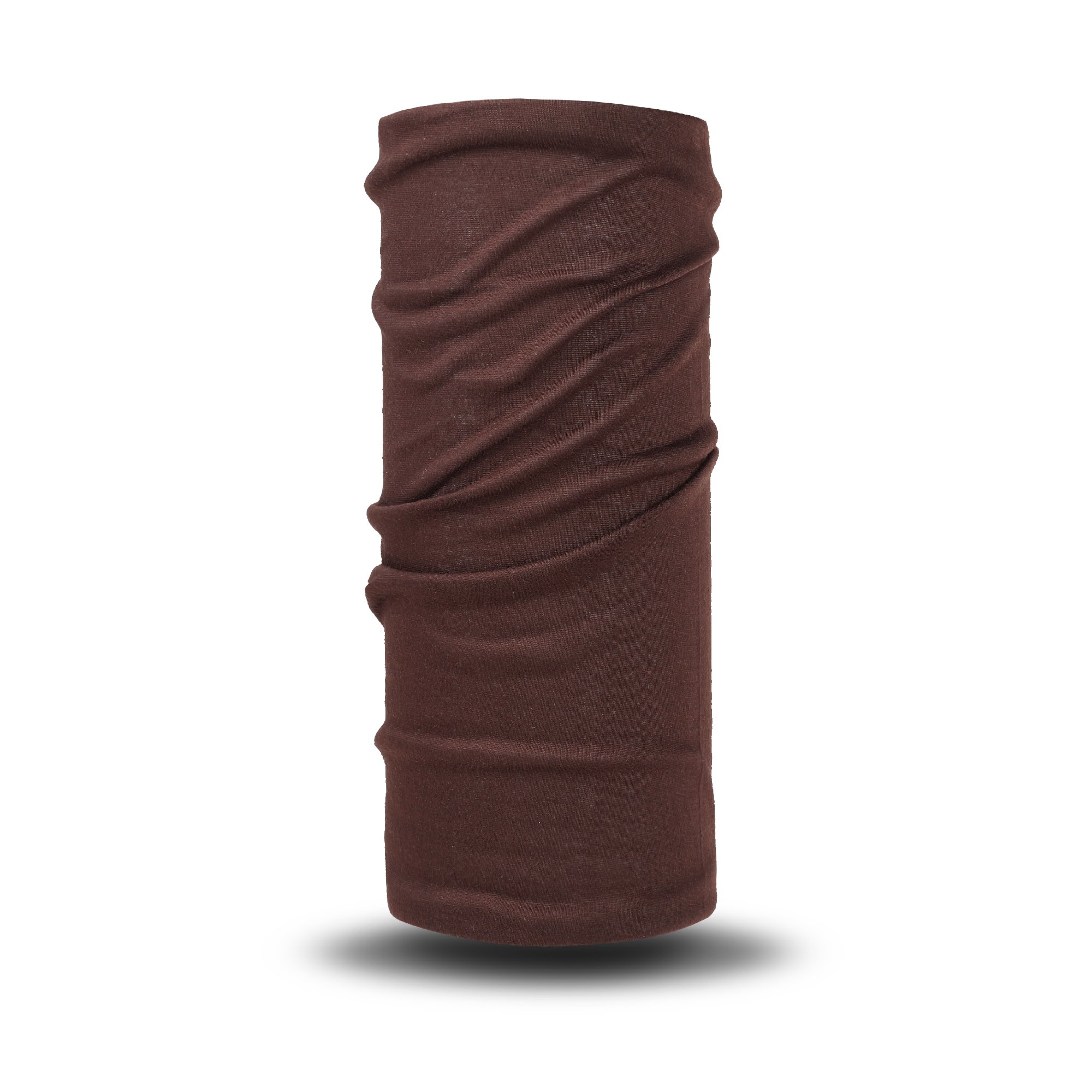 Dark Brown Wrap showcasing its multifunctional design and breathable fabric, perfect for various outdoor activities.