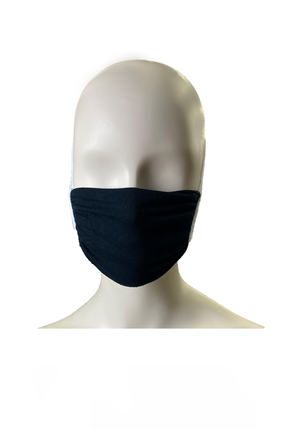 Colorful elastic head loop fabric face mask for kids, featuring a filter pocket and made from stretchable cotton blend.