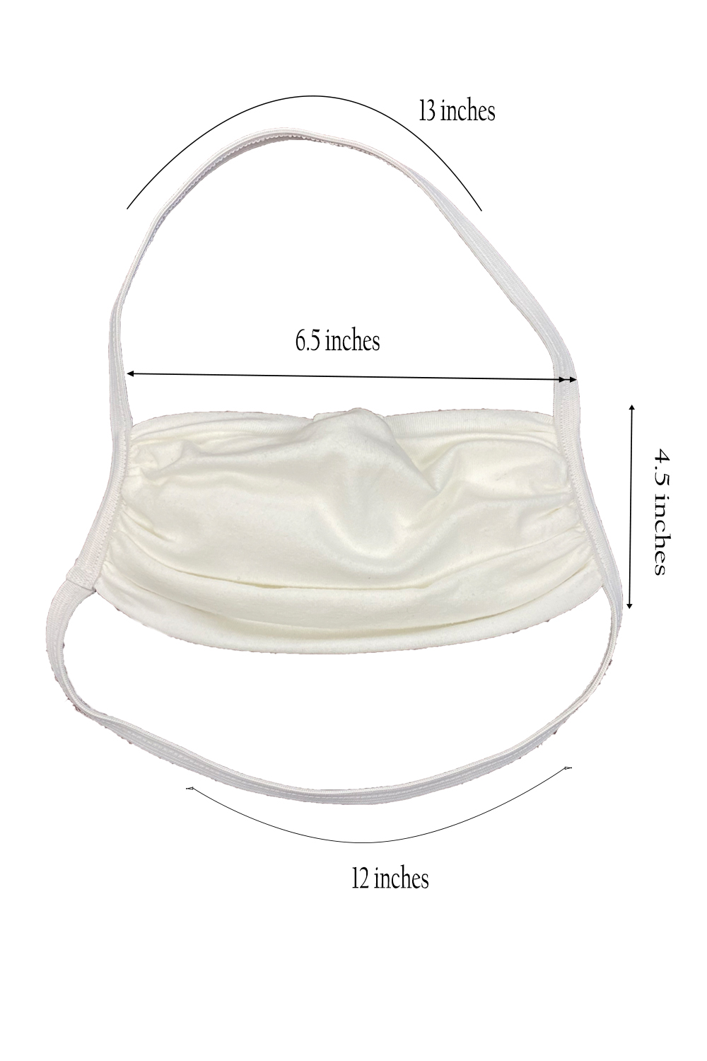 Pack of 4 reusable fabric face masks with elastic headloops and filter pockets, designed for comfort and safety.