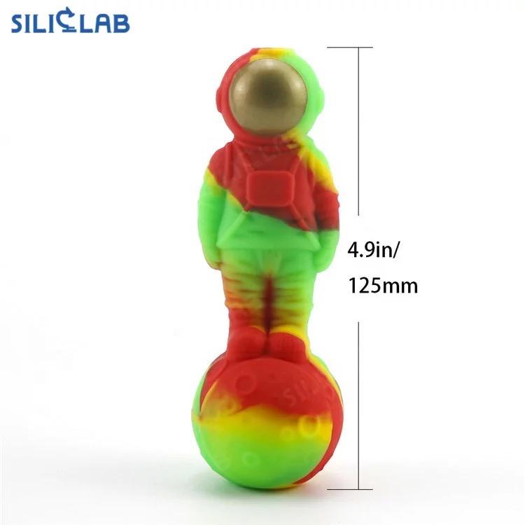 Silicone Astronaut 2-in-1 Glass Bowl and Nectar Collector, featuring a sleek design and titanium tip for dabbing and smoking.