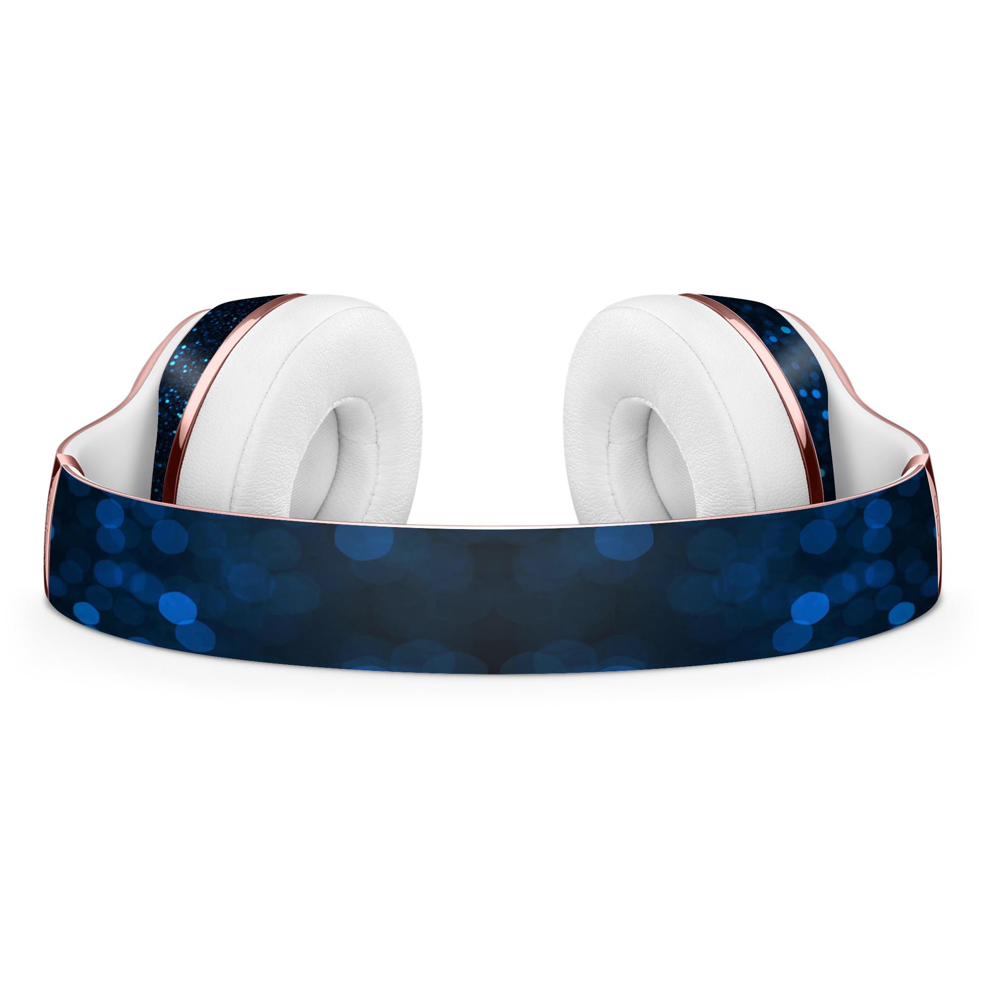 50 Shades of Unfocused Blue Full-Body Skin Kit for Beats by Dre Solo 3 Wireless Headphones, showcasing vibrant blue design.