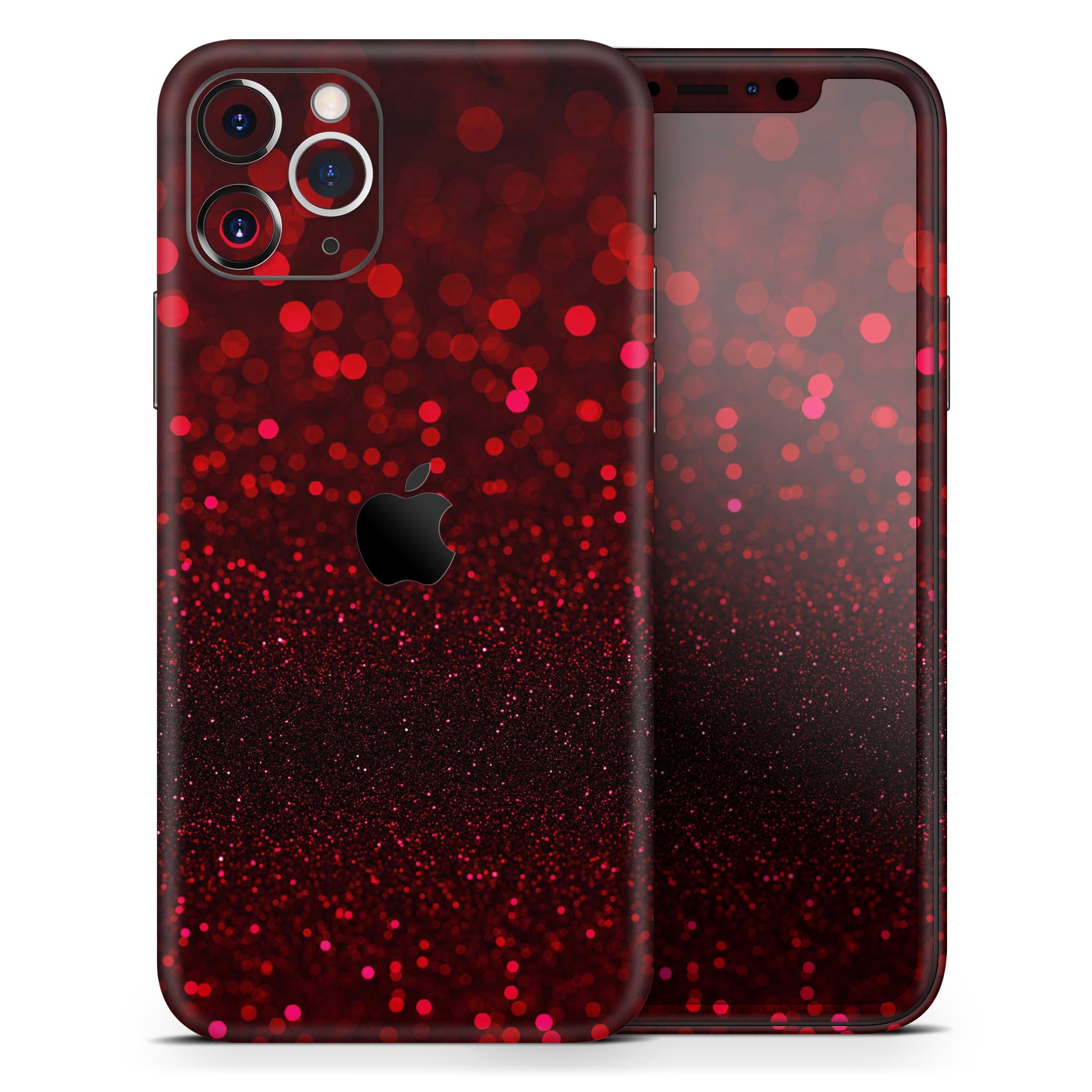 50 Shades of Unfocused Red skin for Apple iPhone, showcasing vibrant color and sleek design.