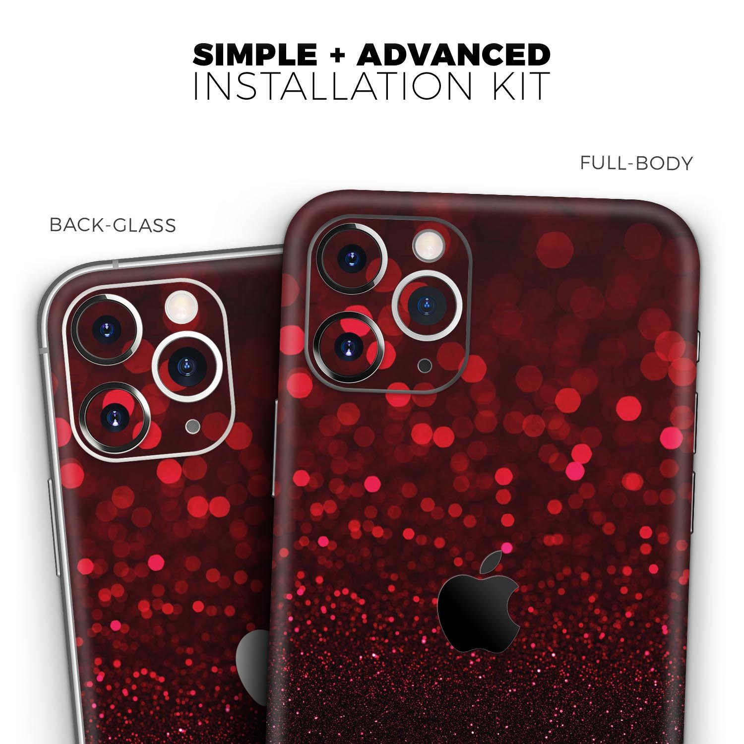 50 Shades of Unfocused Red skin for Apple iPhone, showcasing vibrant color and sleek design.