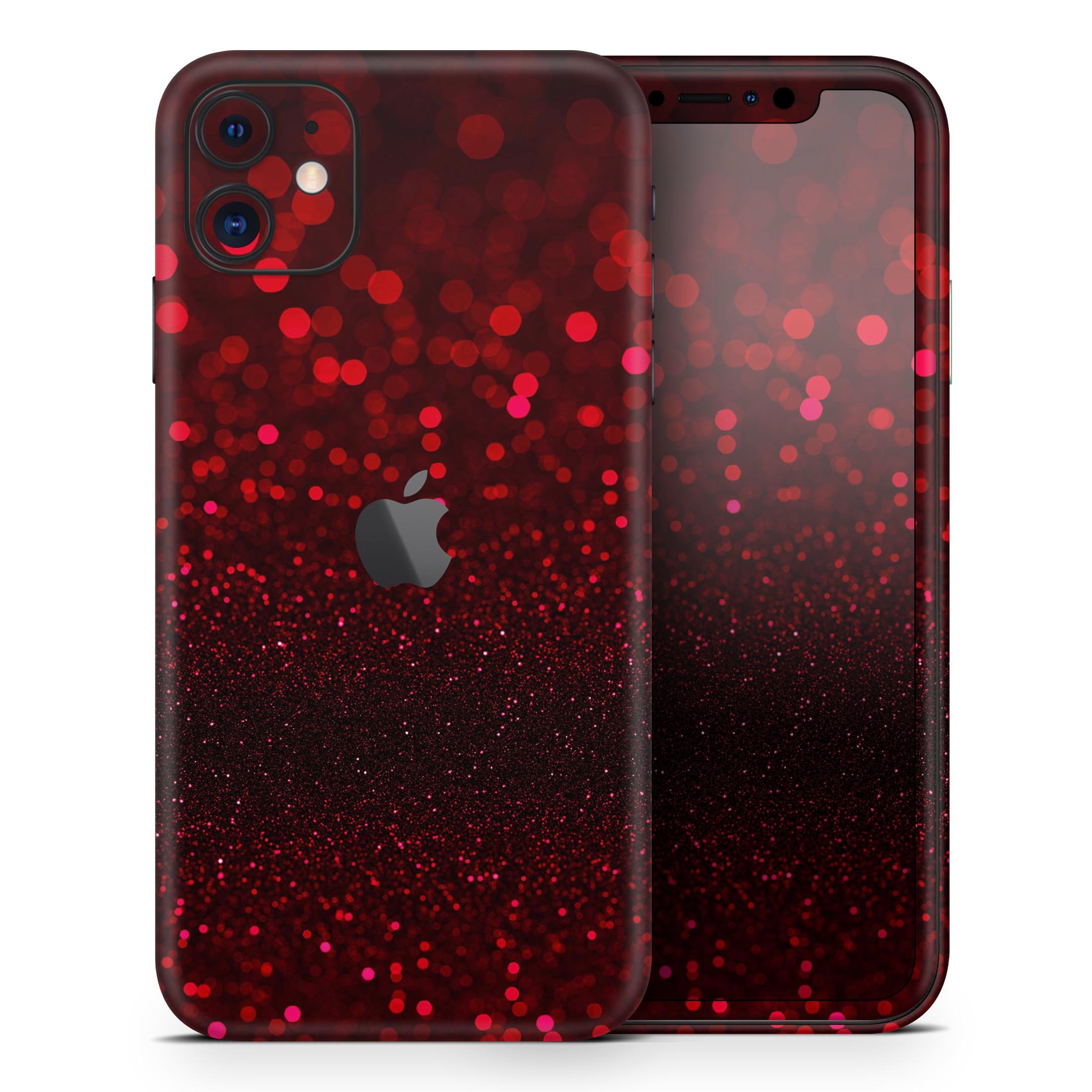 50 Shades of Unfocused Red skin for Apple iPhone, showcasing vibrant color and sleek design.