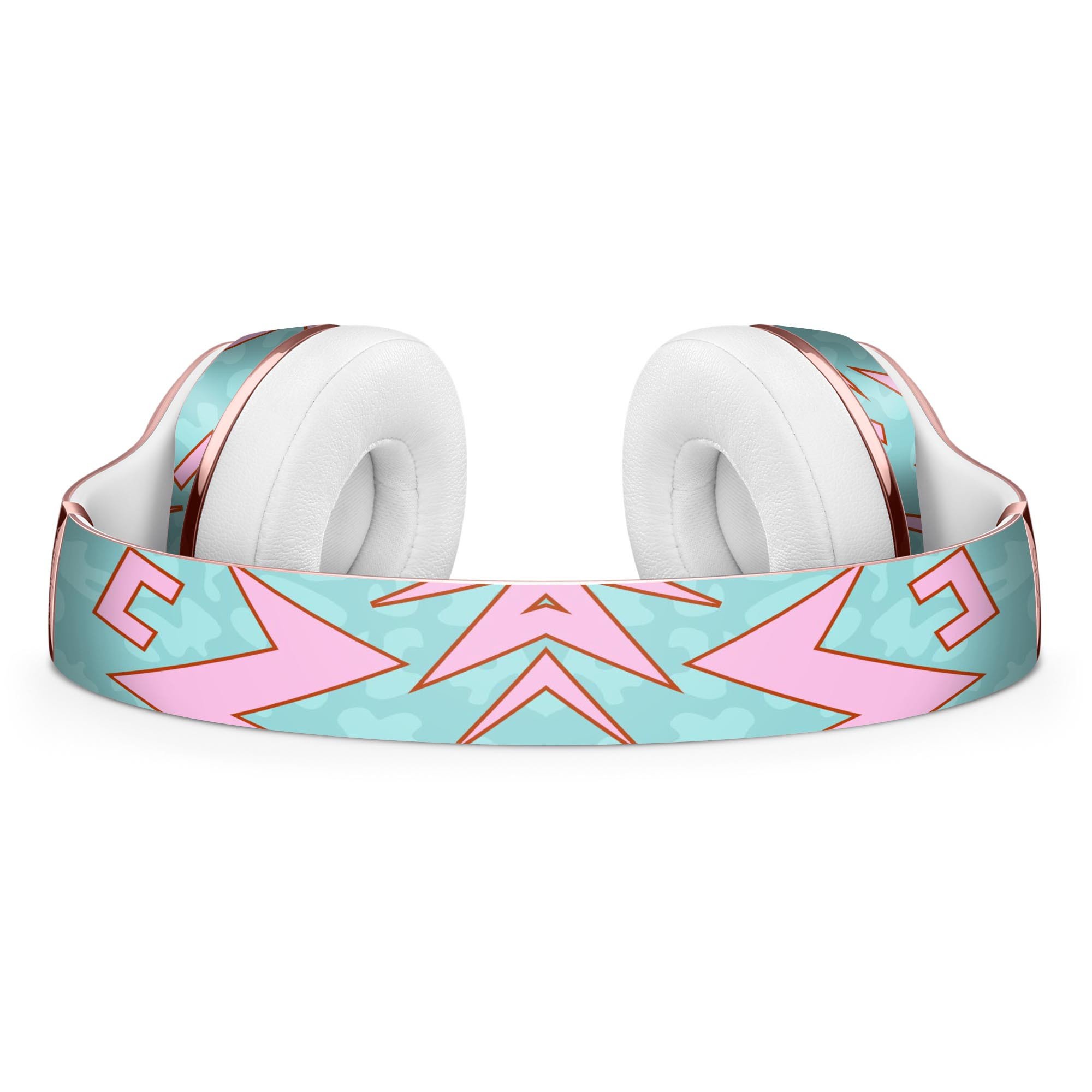 90's Zig Zag Full-Body Skin Kit for Beats by Dre Solo 3 Wireless, showcasing vibrant colors and stylish design.