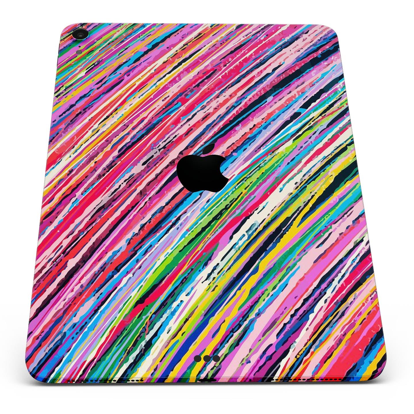 Abstract Color Strokes full body skin decal for Apple iPad Pro, showcasing vibrant colors and sleek design.