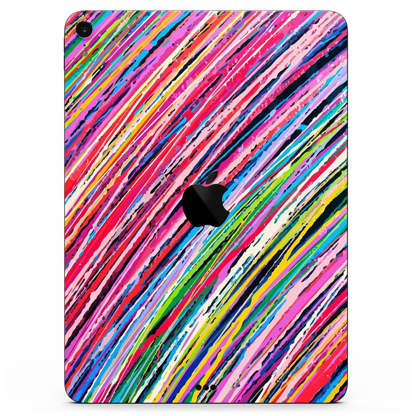 Abstract Color Strokes full body skin decal for Apple iPad Pro, showcasing vibrant colors and sleek design.