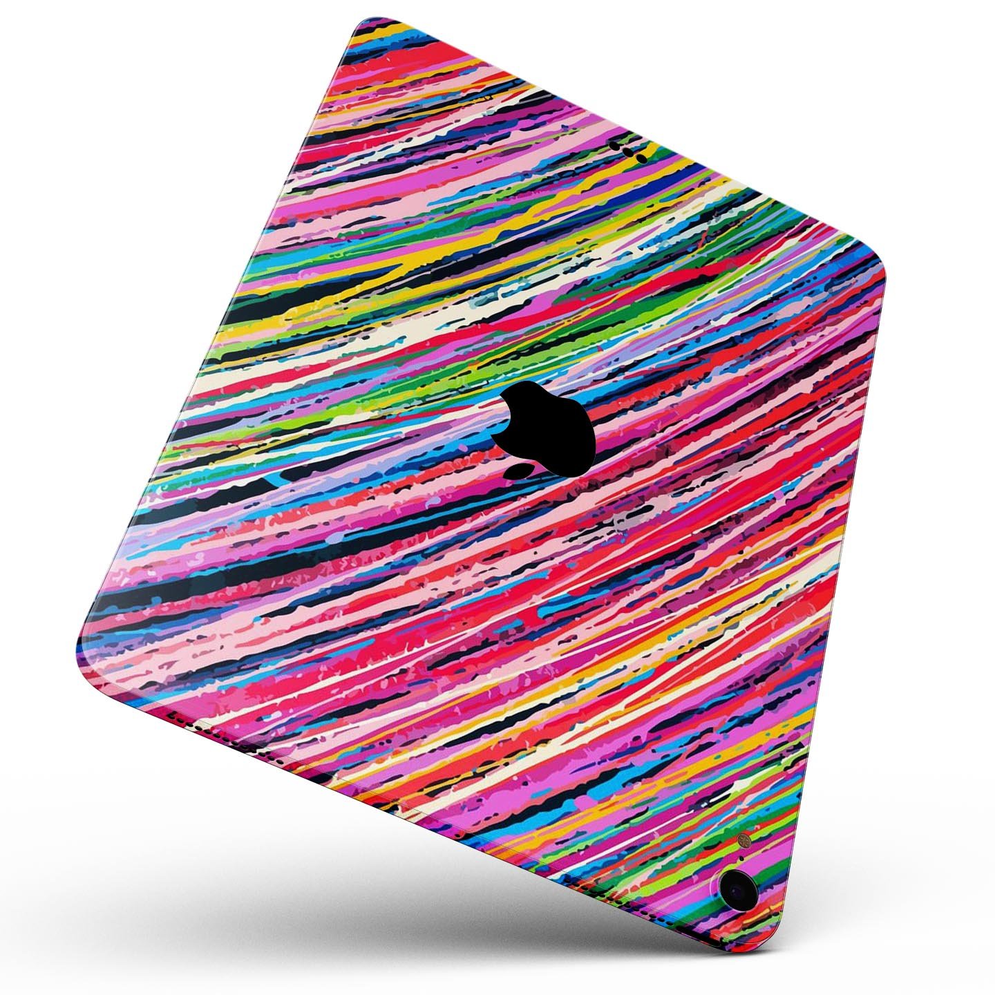 Abstract Color Strokes full body skin decal for Apple iPad Pro, showcasing vibrant colors and sleek design.