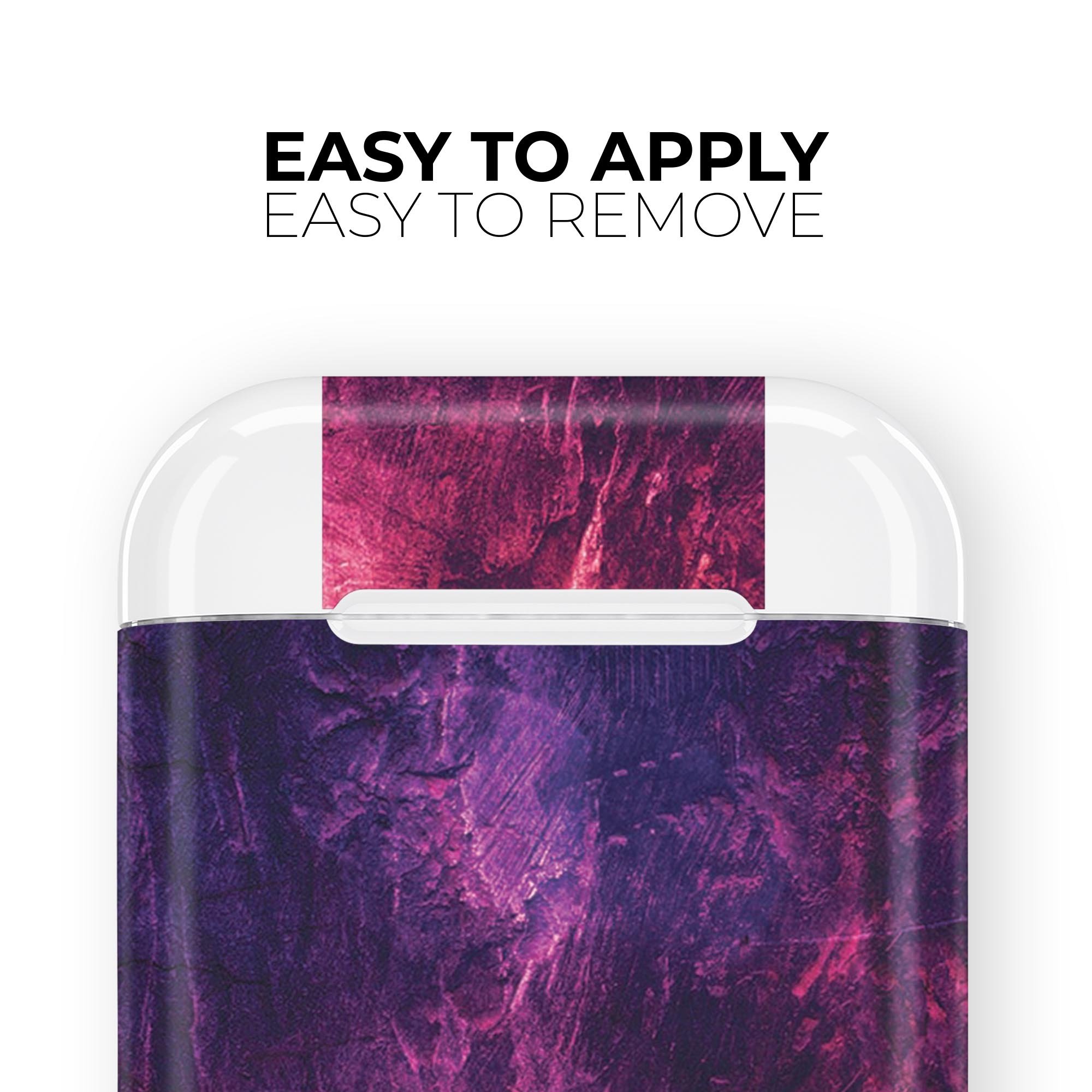 Abstract Fire & Ice V1 skin decal wrap kit for Apple AirPods, showcasing vibrant colors and a unique design.