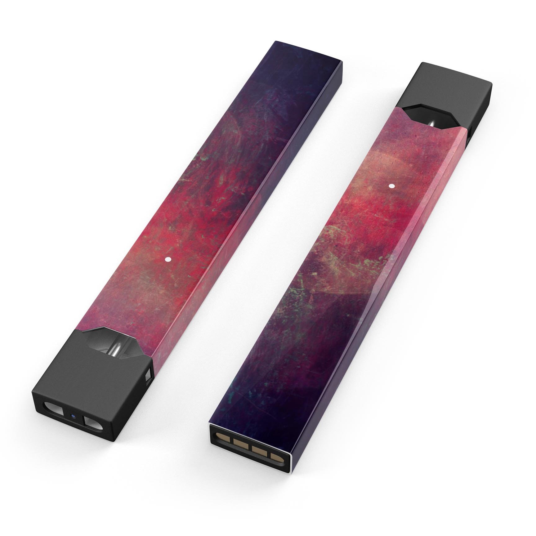 Abstract Fire & Ice V11 premium skin-wrap sticker designed for JUUL vaping device, showcasing vibrant colors and a sleek design.