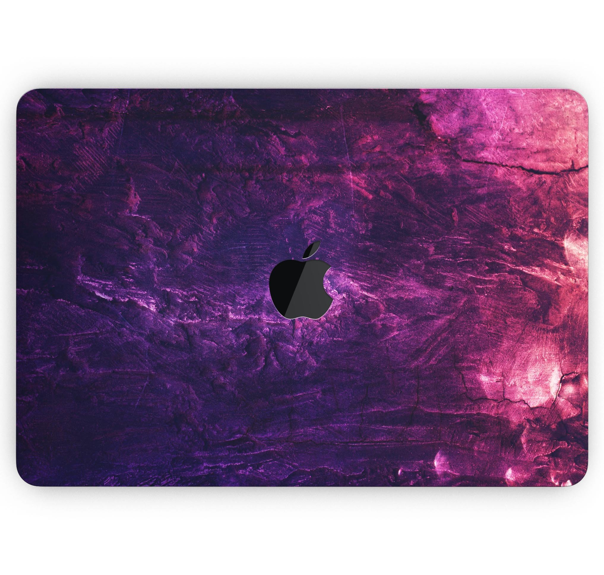 Abstract Fire & Ice V1 skin decal wrap kit for Apple MacBook, showcasing vibrant colors and a sleek design.