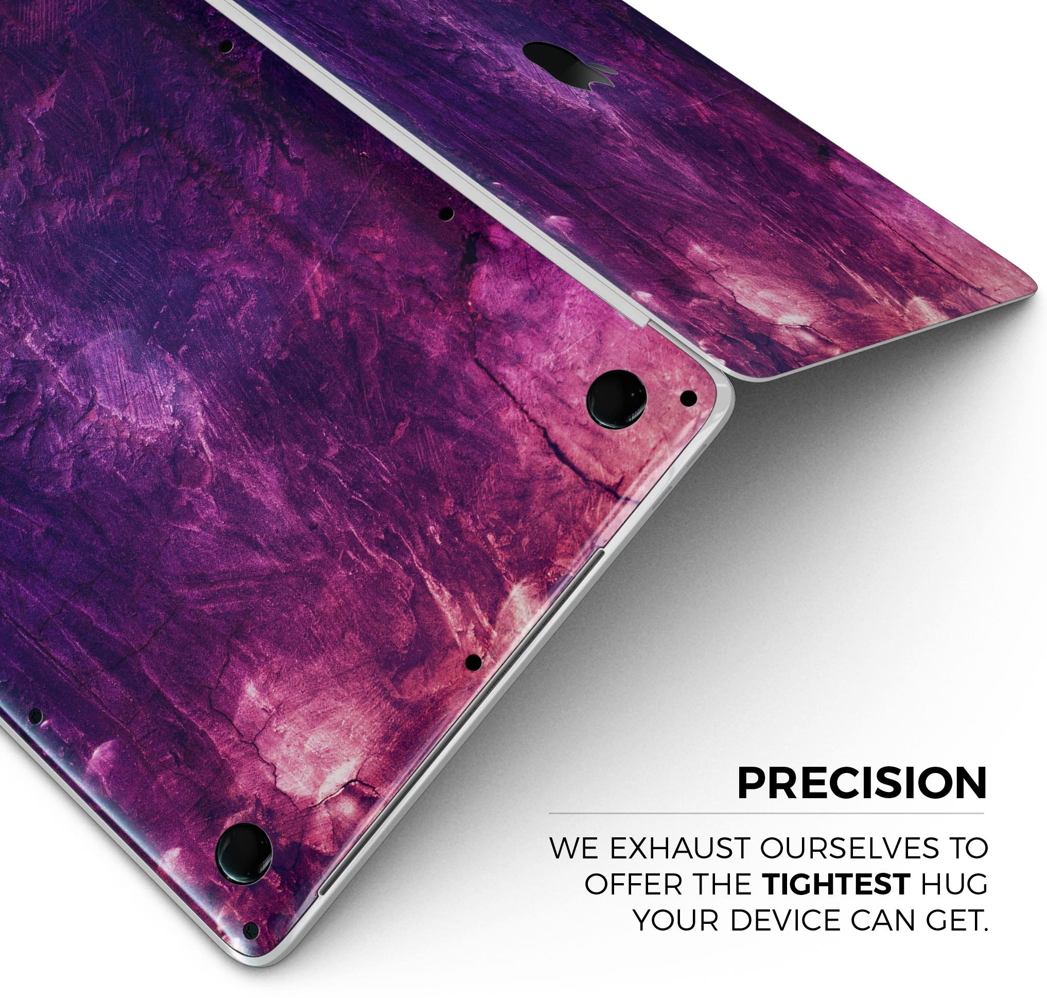 Abstract Fire & Ice V1 skin decal wrap kit for Apple MacBook, showcasing vibrant colors and a sleek design.