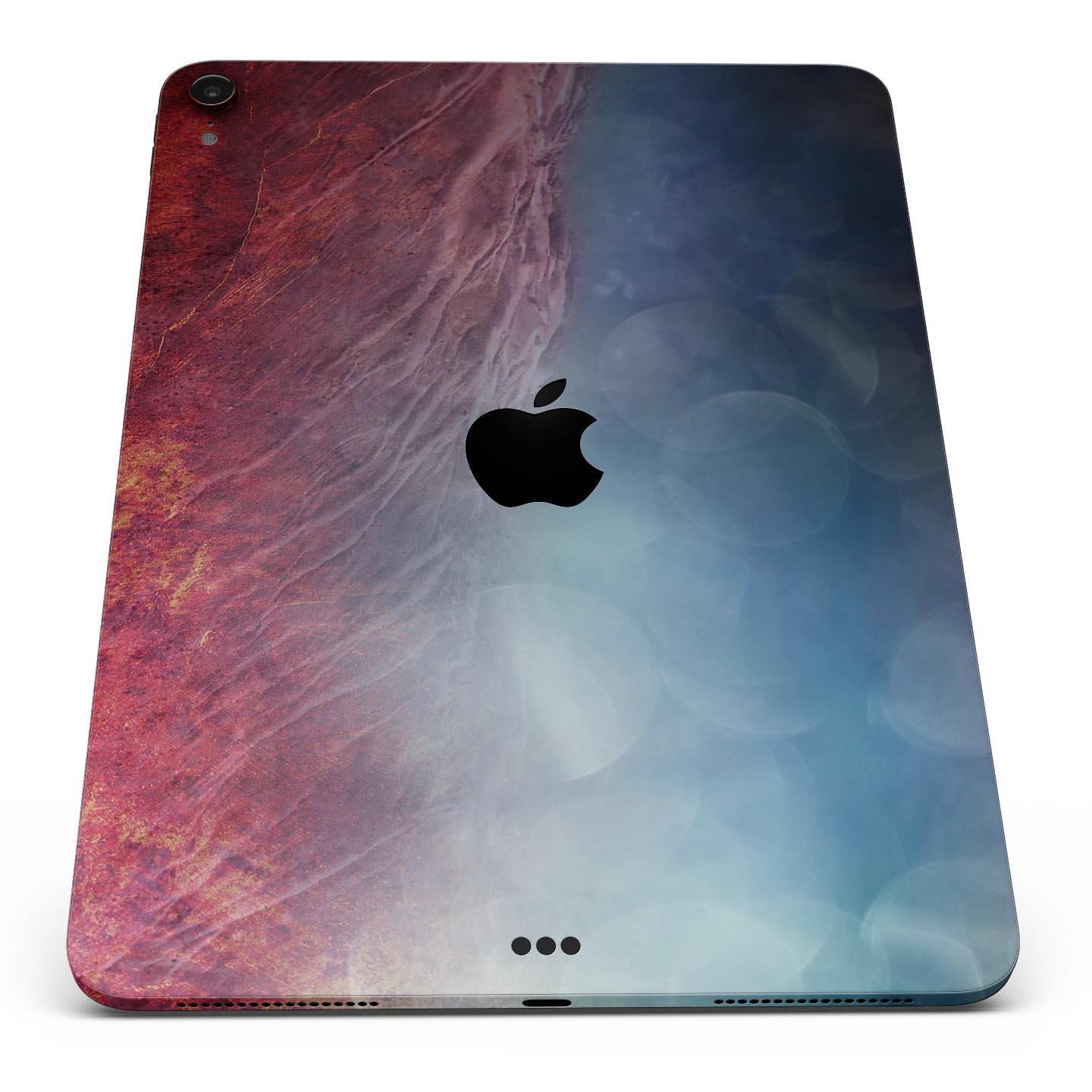 Abstract Fire & Ice V10 skin decal for Apple iPad Pro, showcasing vibrant colors and unique design for full body protection.