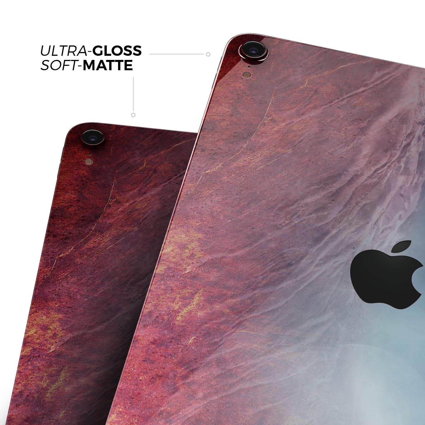 Abstract Fire & Ice V10 skin decal for Apple iPad Pro, showcasing vibrant colors and unique design for full body protection.