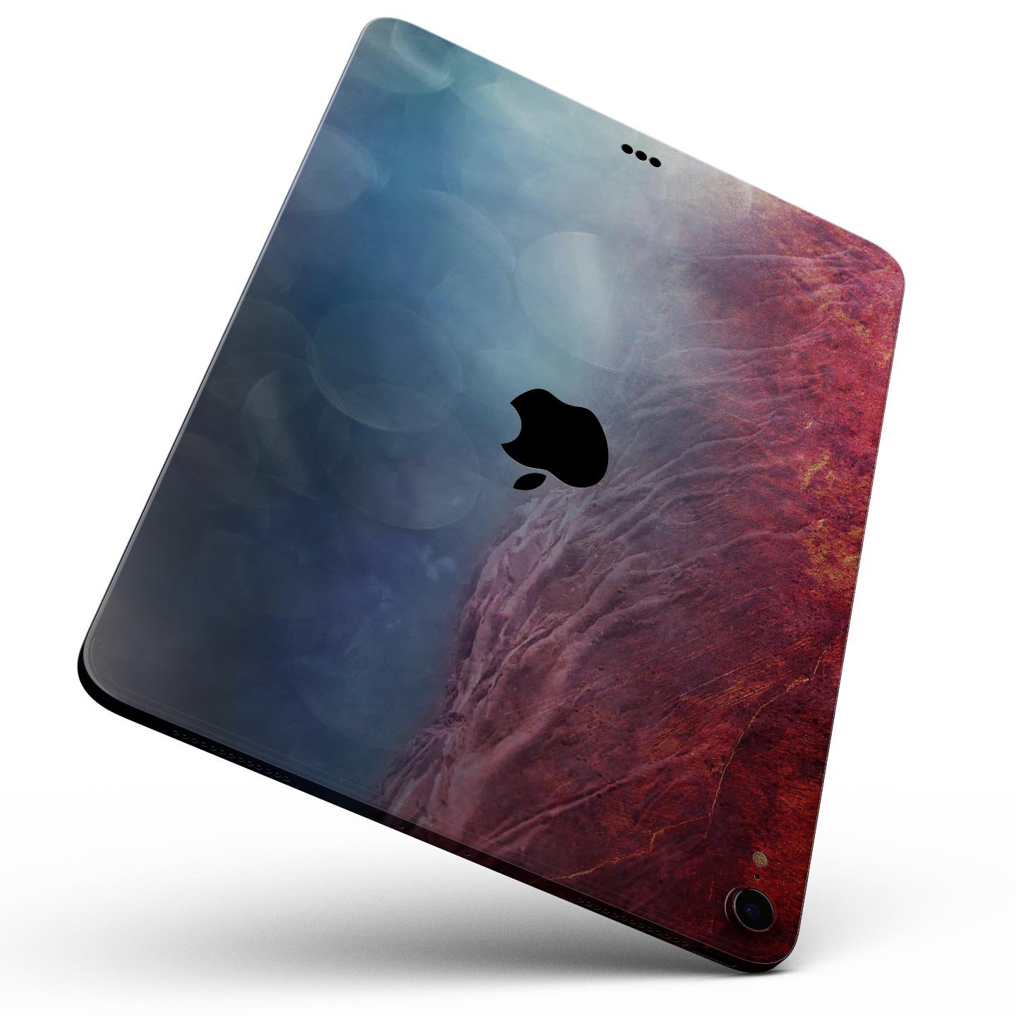 Abstract Fire & Ice V10 skin decal for Apple iPad Pro, showcasing vibrant colors and unique design for full body protection.