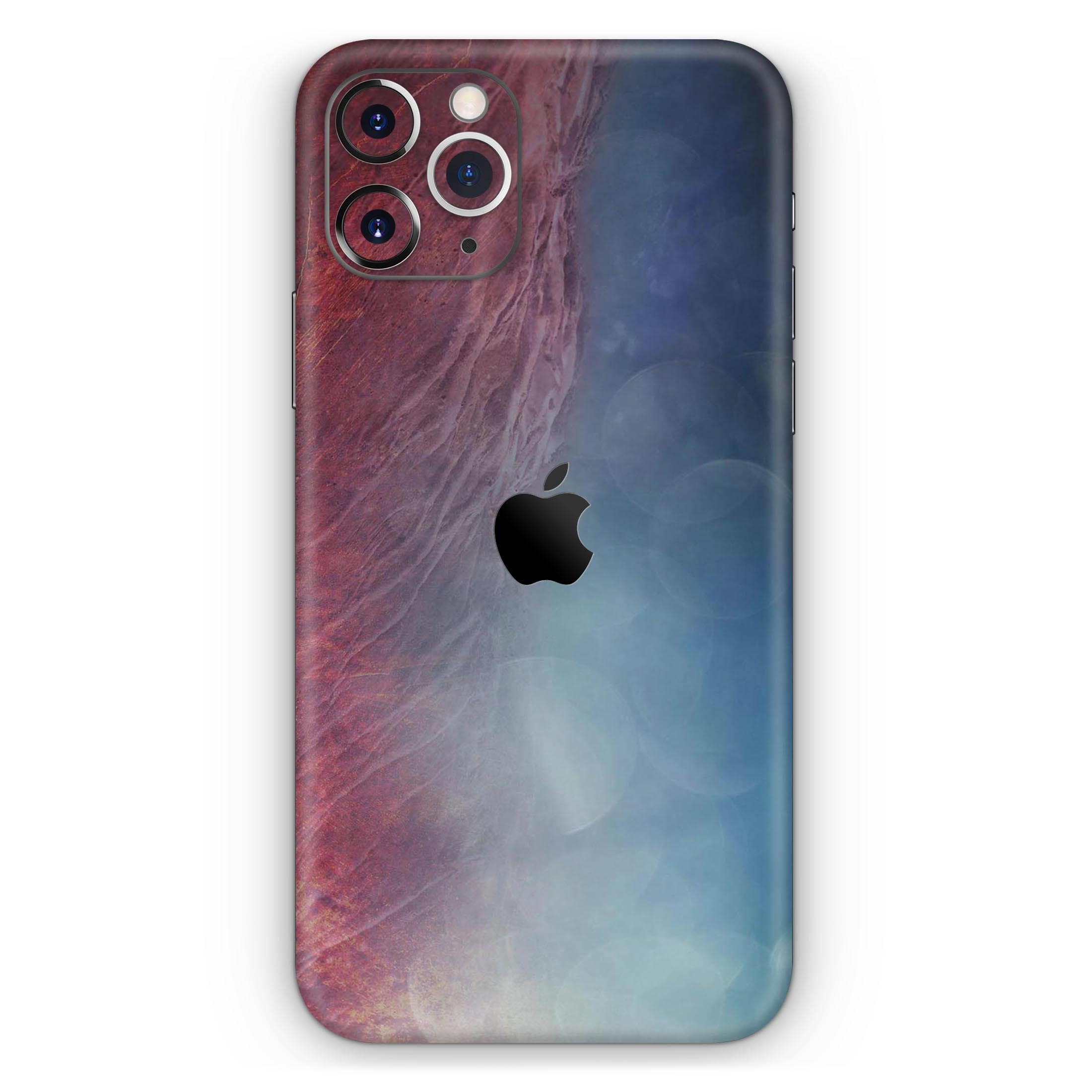 Abstract Fire & Ice V10 Skin-Kit for Apple iPhone, showcasing vibrant design and premium quality.