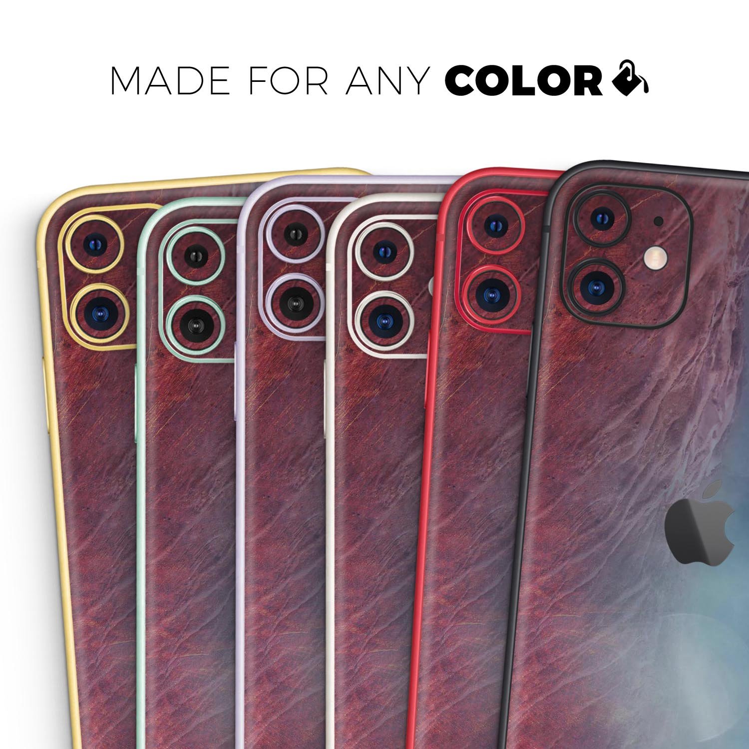 Abstract Fire & Ice V10 Skin-Kit for Apple iPhone, showcasing vibrant design and premium quality.