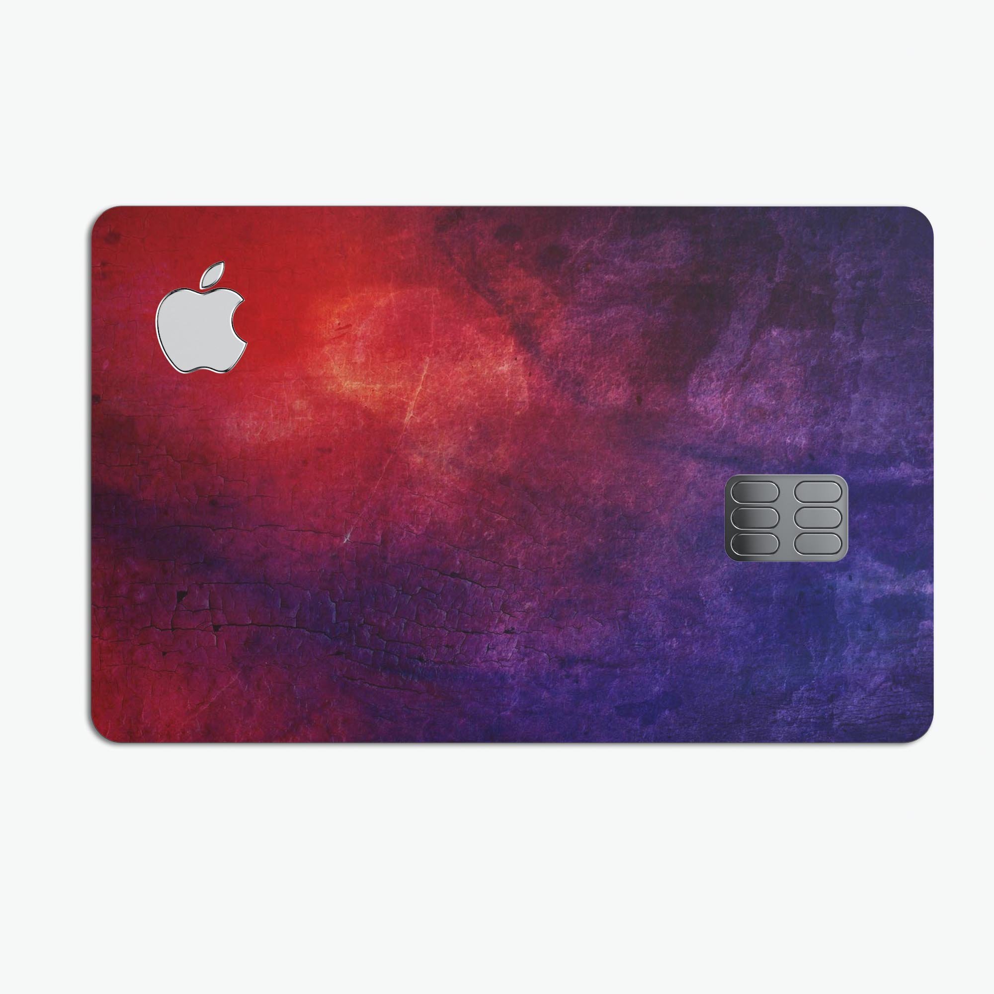 Abstract Fire & Ice V13 decal skin-kit for Apple Card, showcasing premium vinyl design with bubble-free installation.