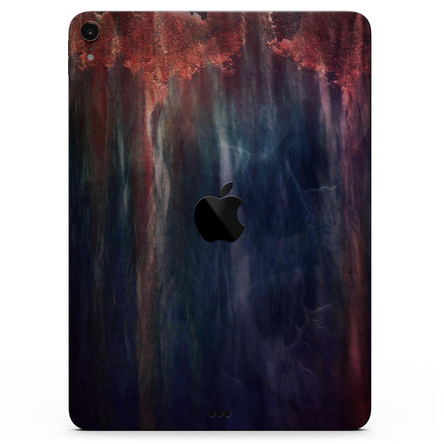 Abstract Fire & Ice V14 Full Body Skin Decal for Apple iPad Pro, showcasing vibrant colors and unique design.