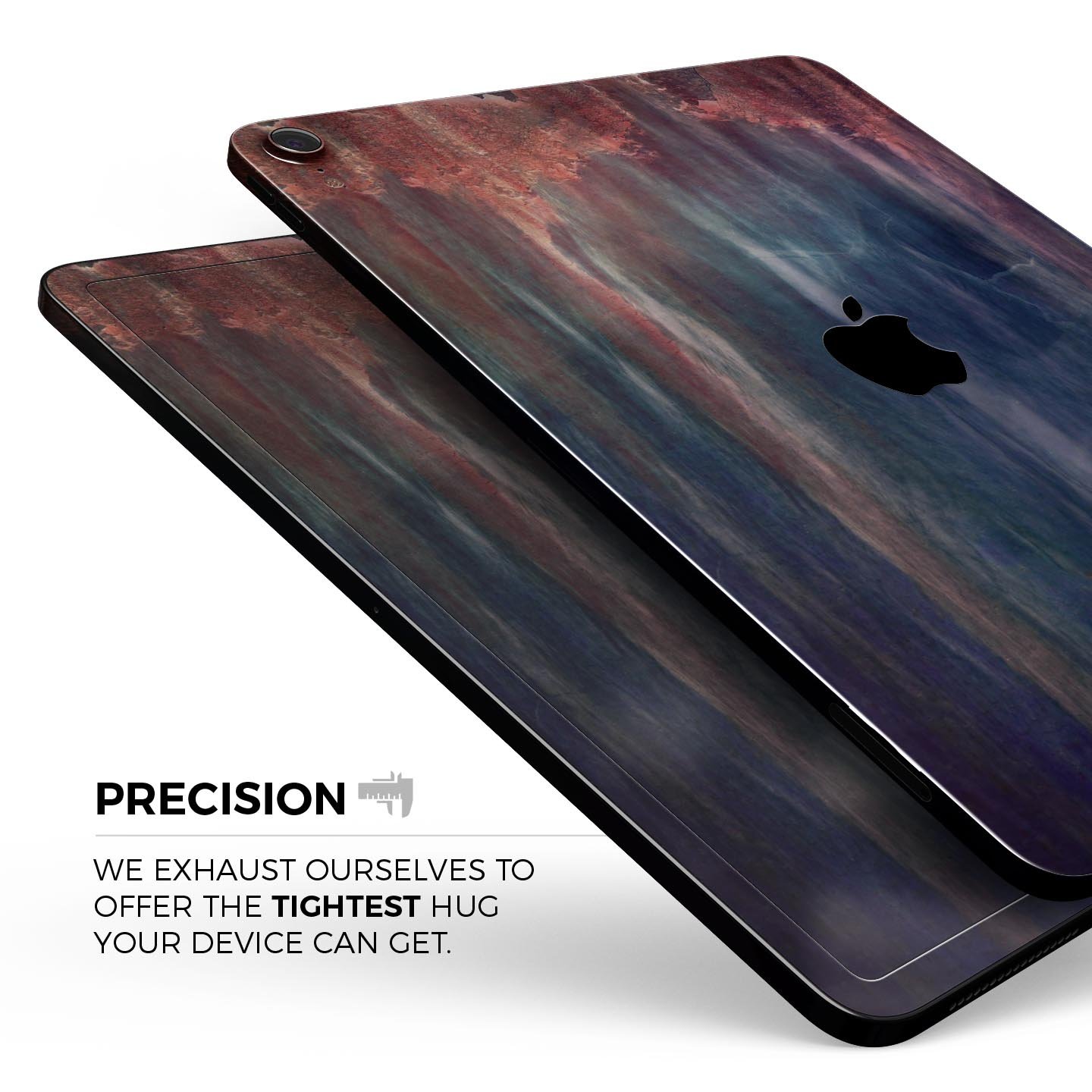 Abstract Fire & Ice V14 Full Body Skin Decal for Apple iPad Pro, showcasing vibrant colors and unique design.