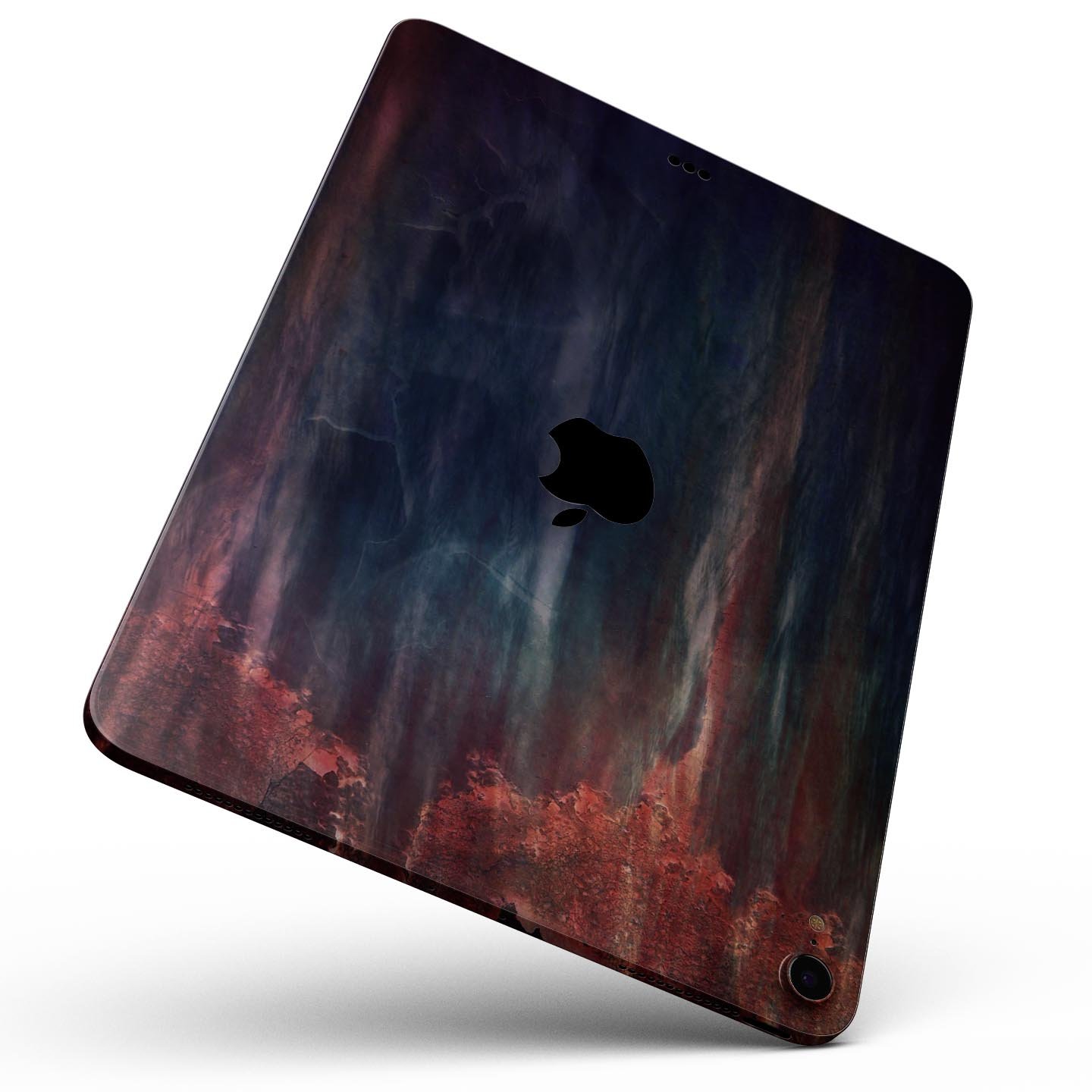 Abstract Fire & Ice V14 Full Body Skin Decal for Apple iPad Pro, showcasing vibrant colors and unique design.