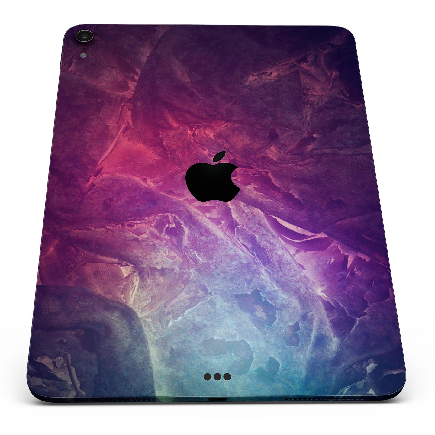 Abstract Fire & Ice V15 skin decal for Apple iPad Pro, showcasing vibrant colors and sleek design for full body protection.