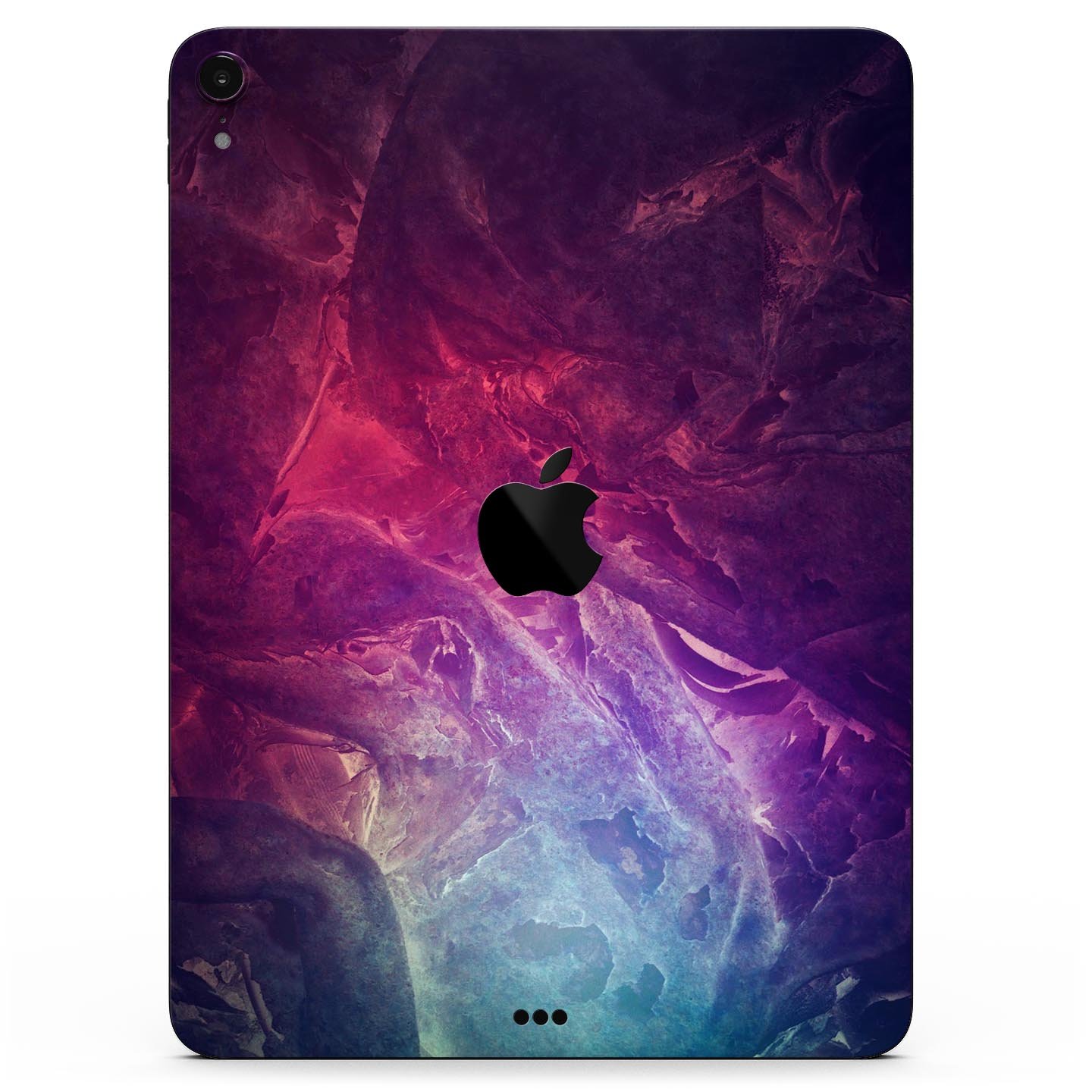 Abstract Fire & Ice V15 skin decal for Apple iPad Pro, showcasing vibrant colors and sleek design for full body protection.