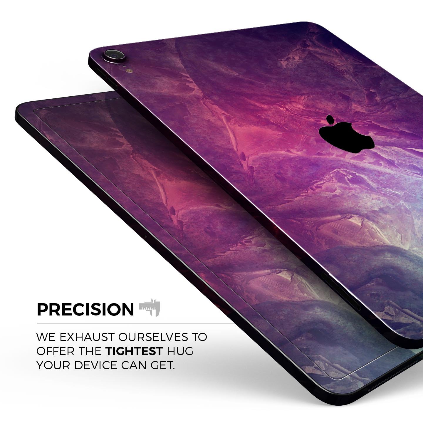 Abstract Fire & Ice V15 skin decal for Apple iPad Pro, showcasing vibrant colors and sleek design for full body protection.