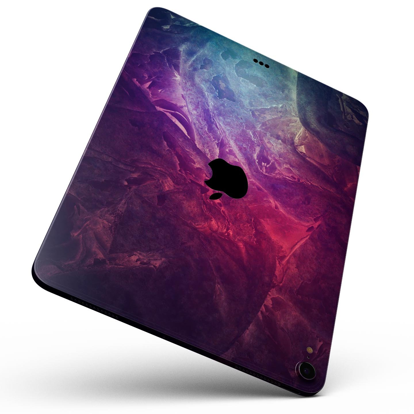 Abstract Fire & Ice V15 skin decal for Apple iPad Pro, showcasing vibrant colors and sleek design for full body protection.