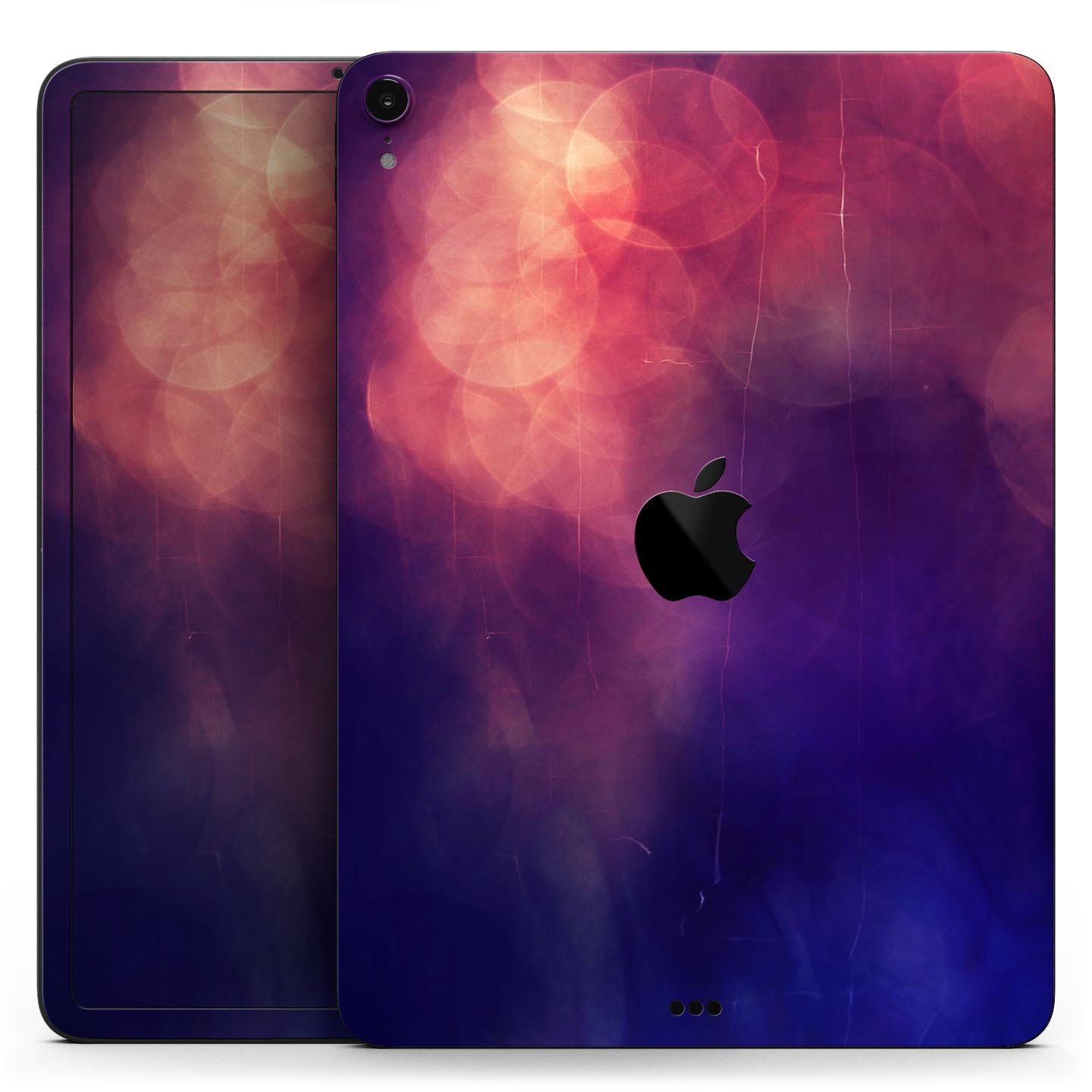 Abstract Fire & Ice V17 skin decal for Apple iPad Pro, showcasing vibrant colors and intricate design for full body protection.