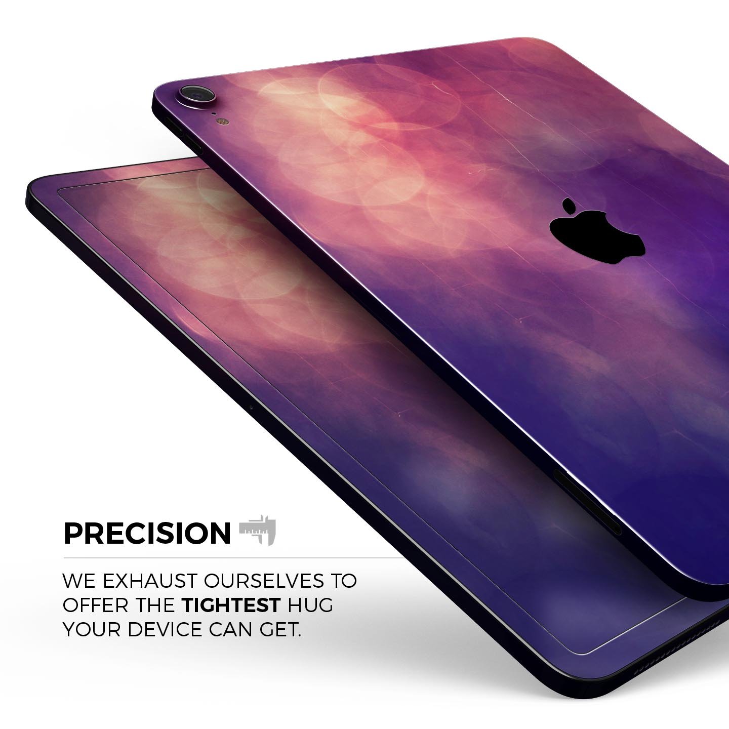 Abstract Fire & Ice V17 skin decal for Apple iPad Pro, showcasing vibrant colors and intricate design for full body protection.