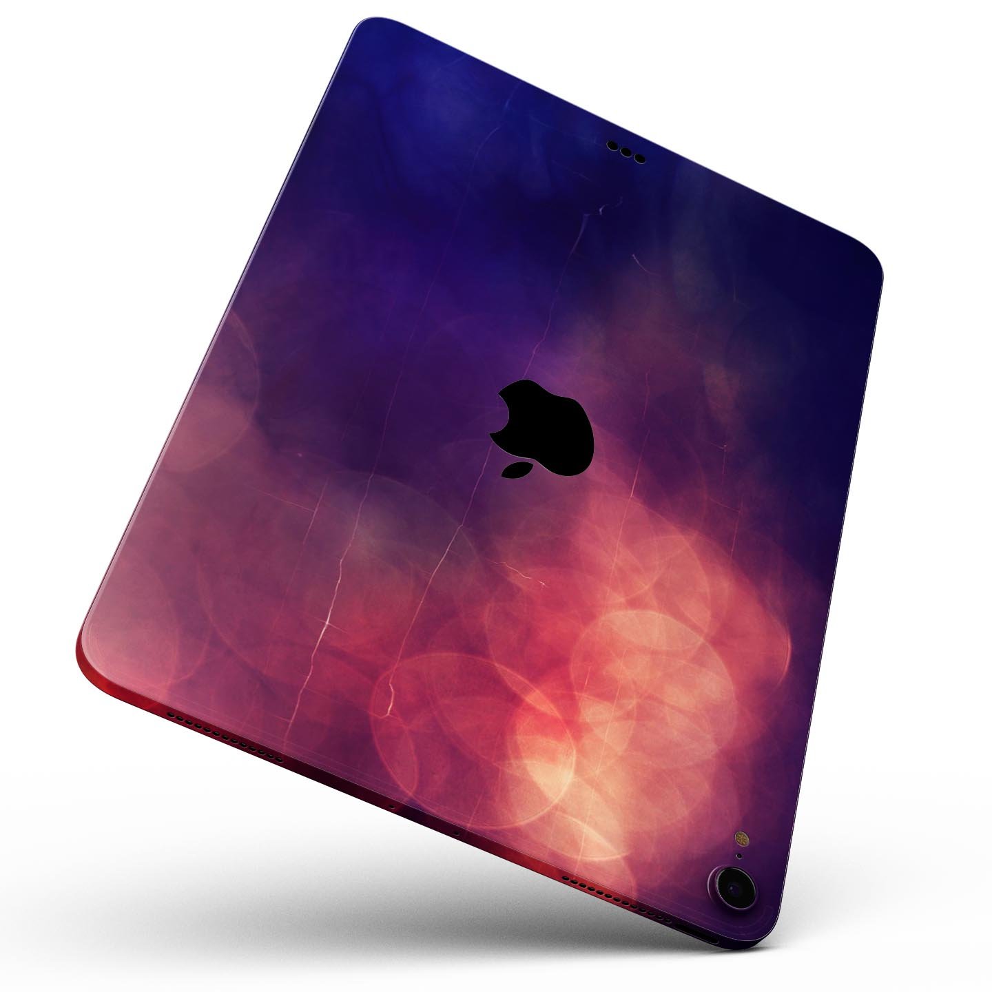 Abstract Fire & Ice V17 skin decal for Apple iPad Pro, showcasing vibrant colors and intricate design for full body protection.