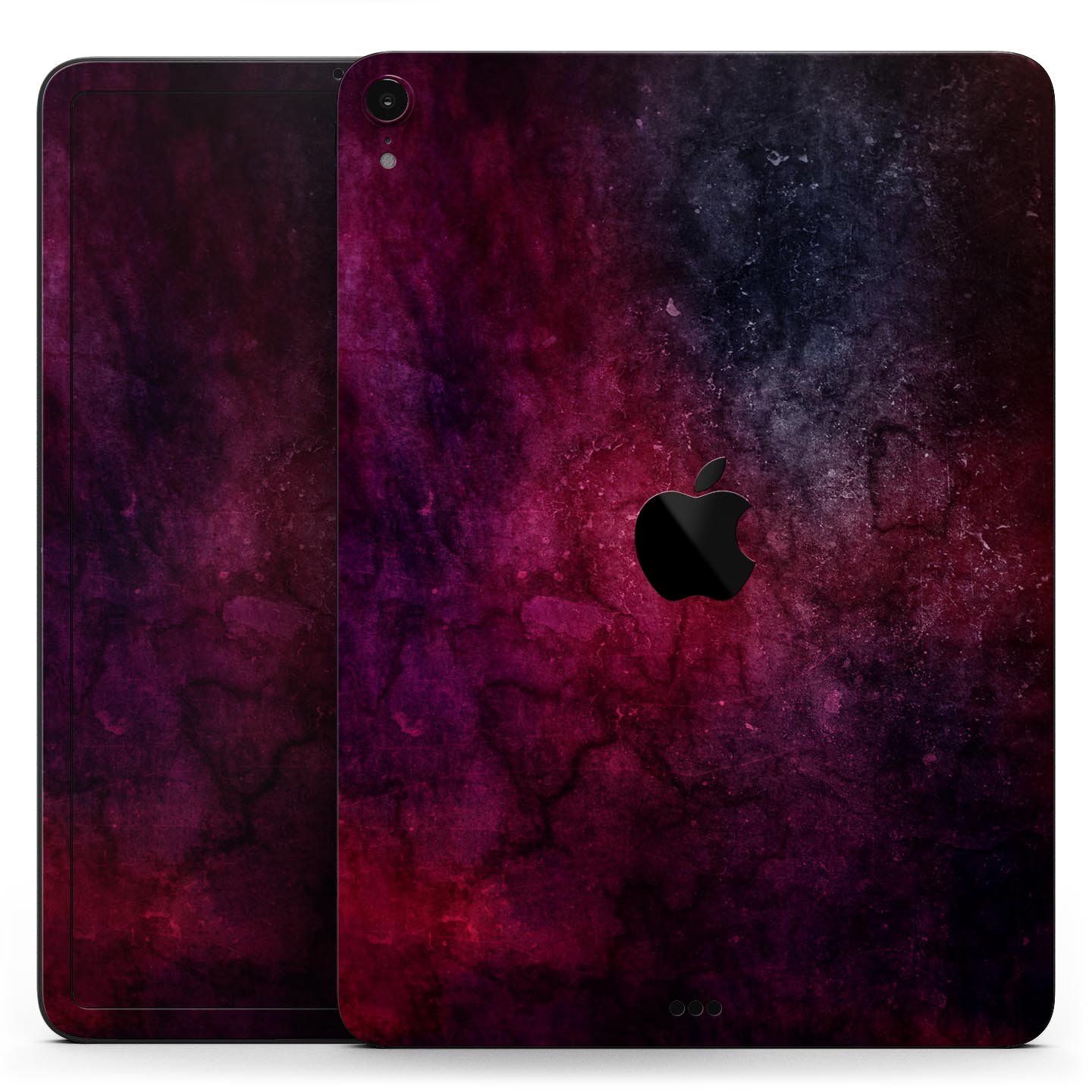 Abstract Fire & Ice V18 skin decal for Apple iPad Pro, showcasing vibrant colors and a sleek design.