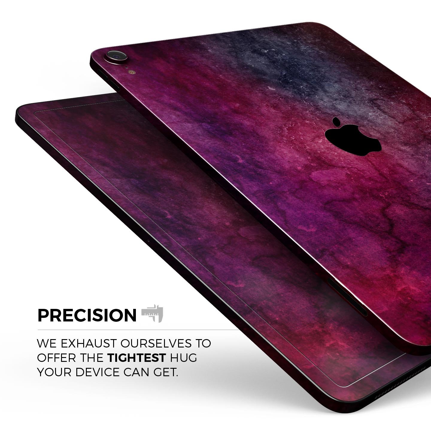 Abstract Fire & Ice V18 skin decal for Apple iPad Pro, showcasing vibrant colors and a sleek design.