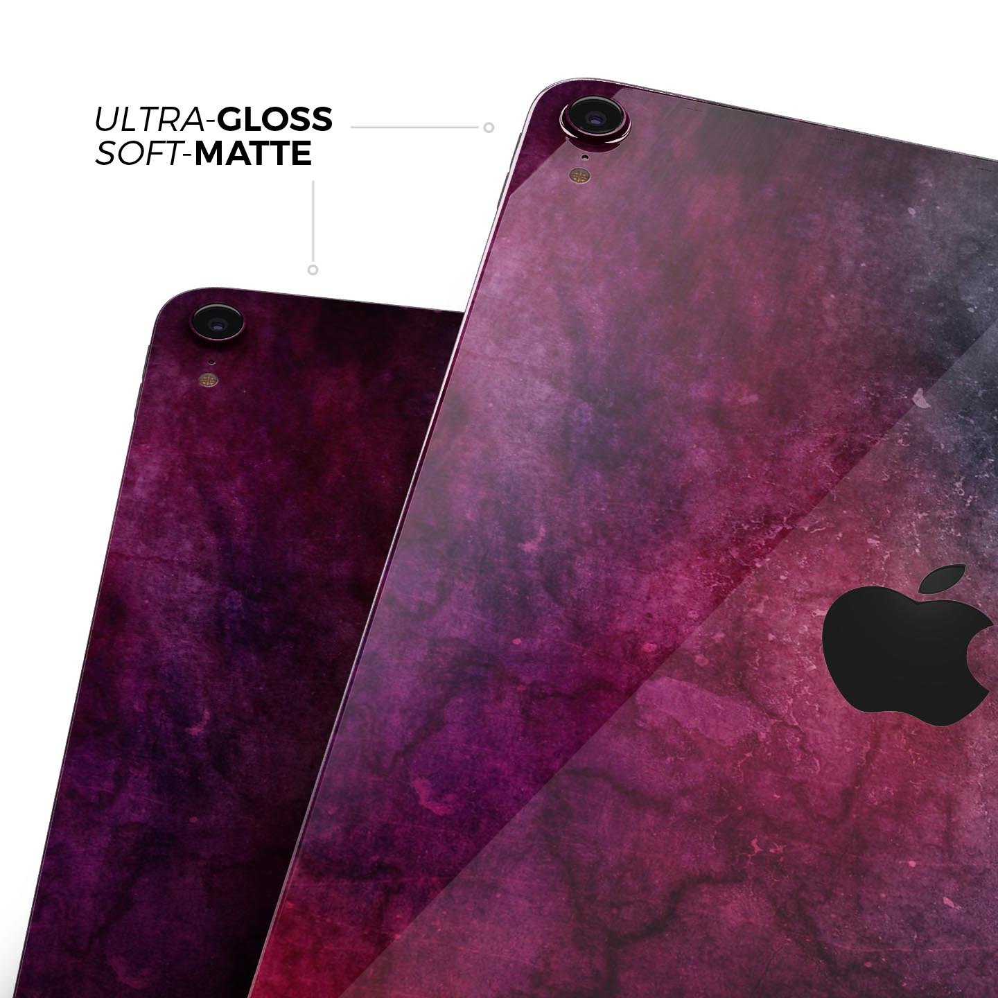 Abstract Fire & Ice V18 skin decal for Apple iPad Pro, showcasing vibrant colors and a sleek design.