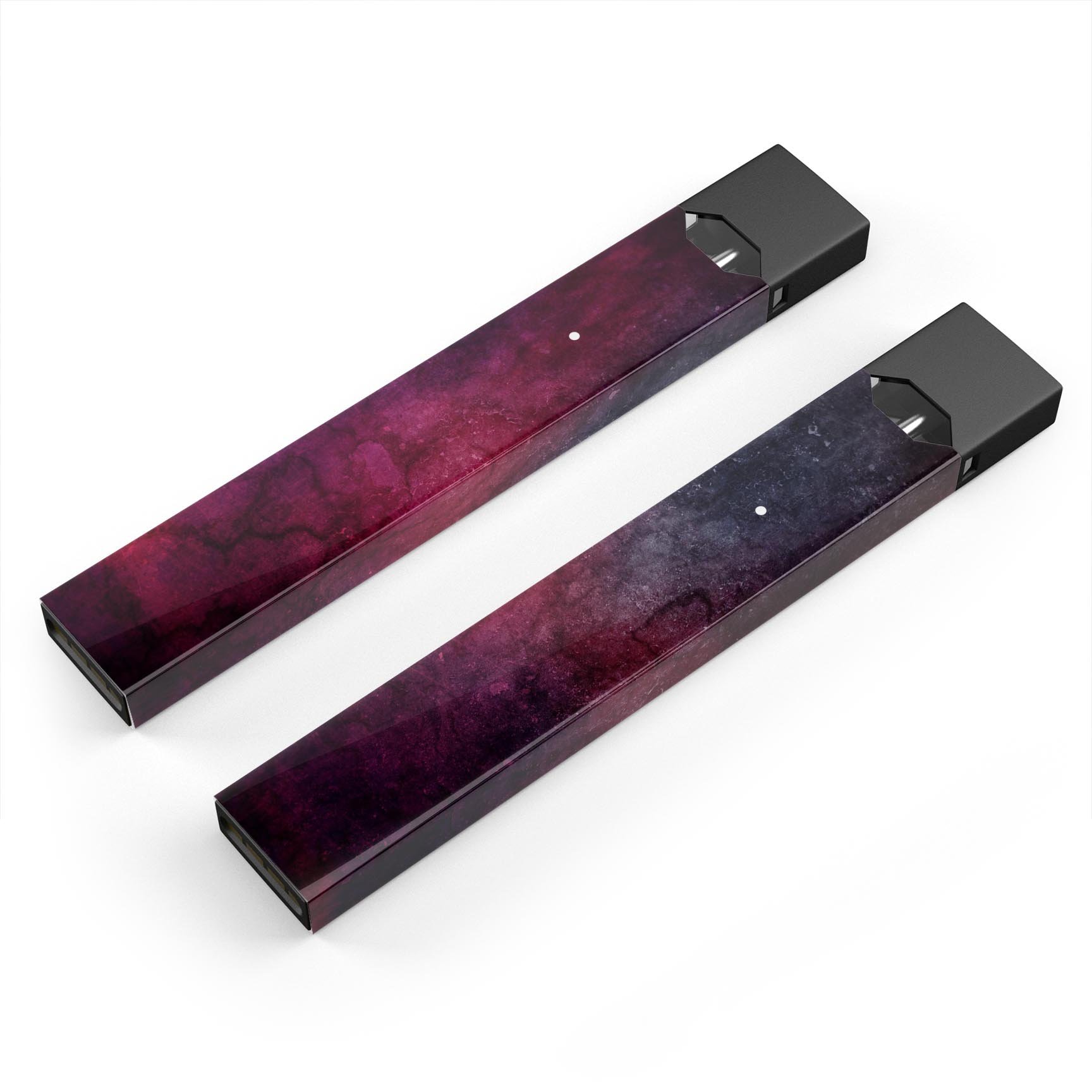 Abstract Fire & Ice V18 premium skin-wrap sticker designed for JUUL vaping device, showcasing vibrant colors and protective features.