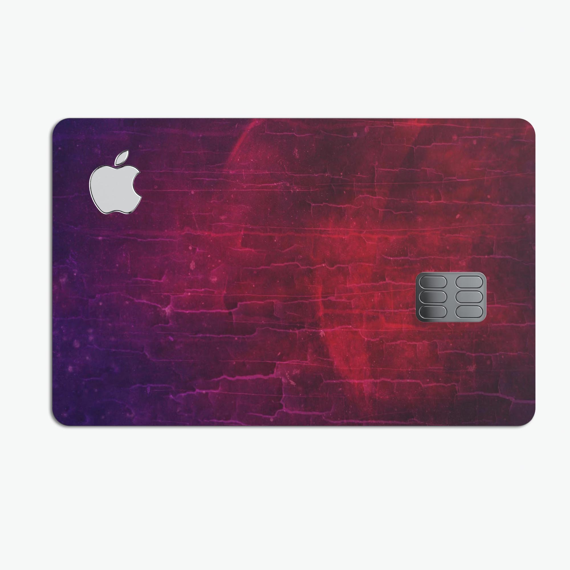 Abstract Fire & Ice V2 decal skin-kit for Apple Card, showcasing vibrant design and premium vinyl material.