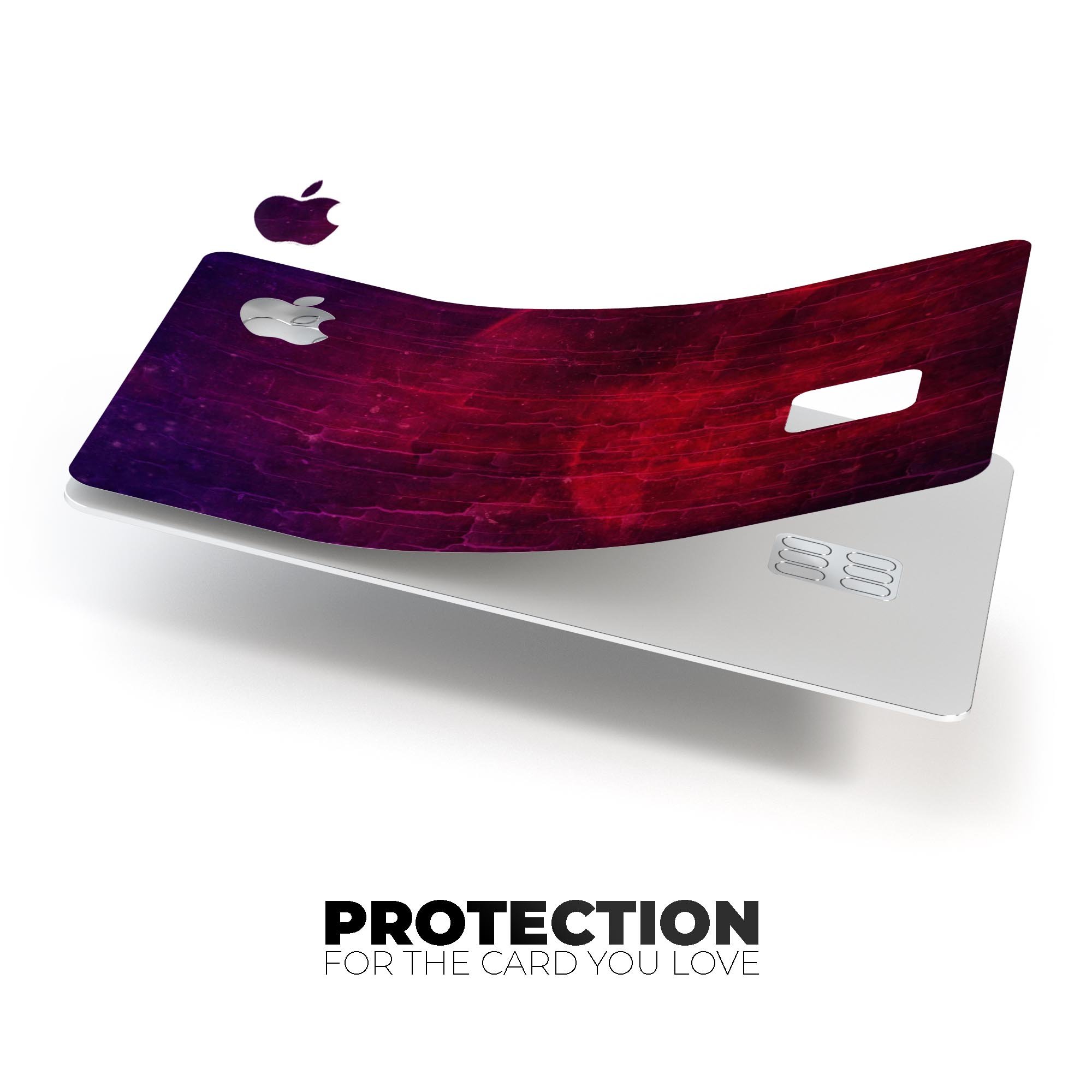 Abstract Fire & Ice V2 decal skin-kit for Apple Card, showcasing vibrant design and premium vinyl material.