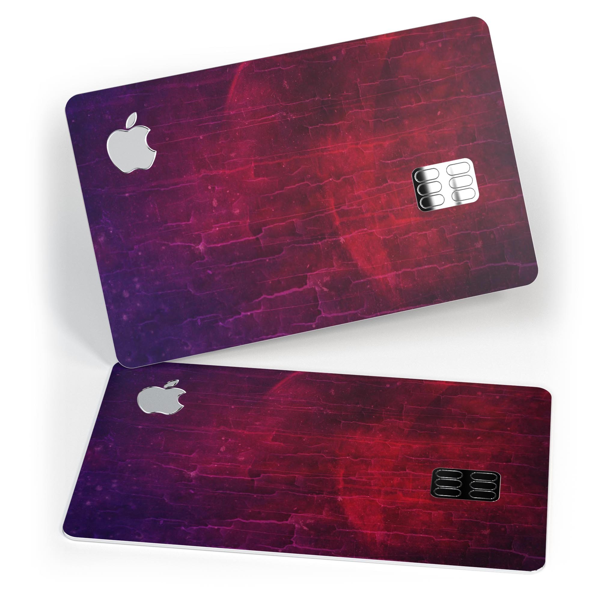 Abstract Fire & Ice V2 decal skin-kit for Apple Card, showcasing vibrant design and premium vinyl material.